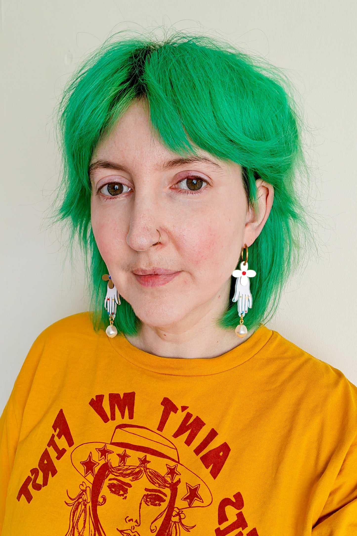 Tudor Hand Earrings