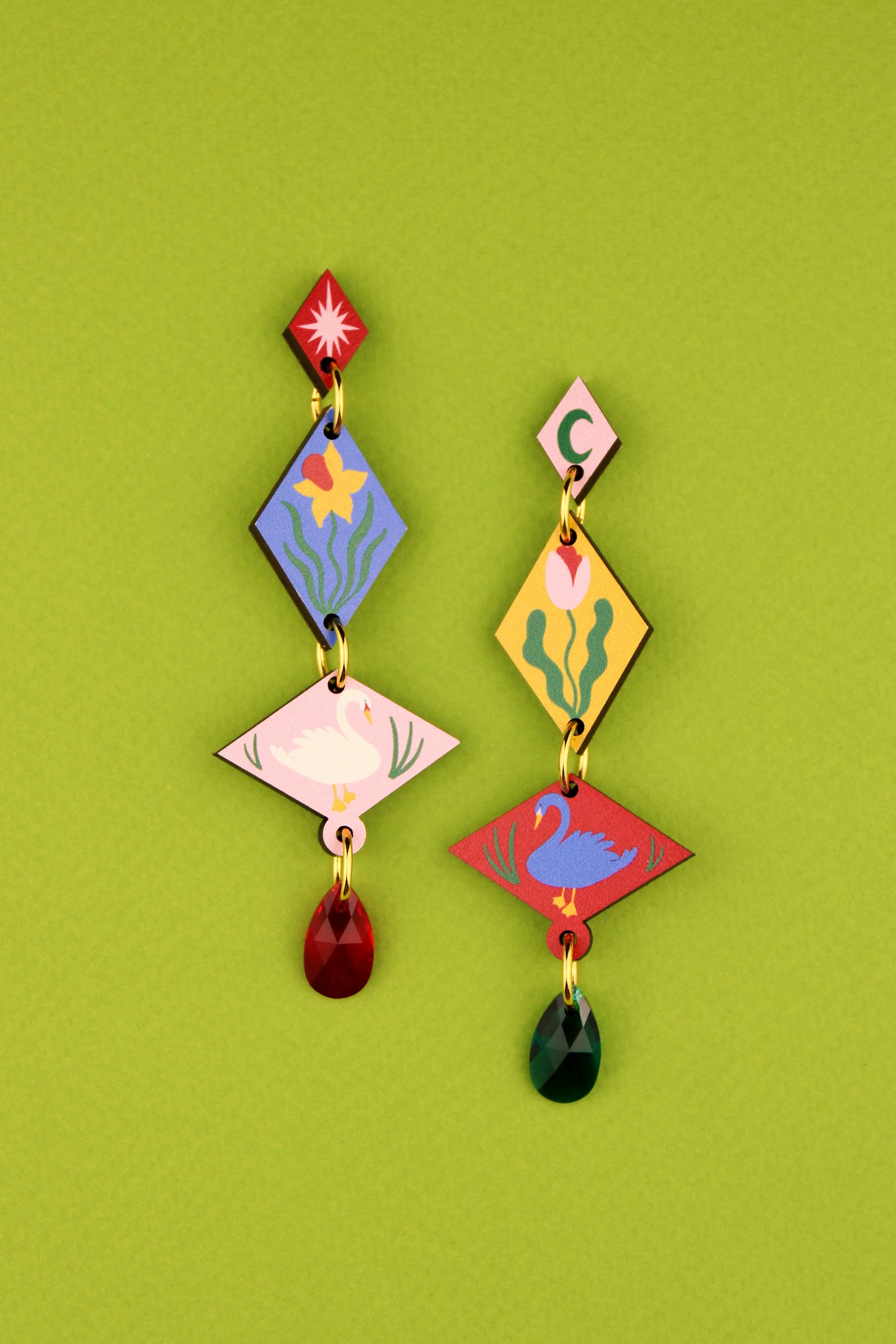 Spring Harlequin Earrings