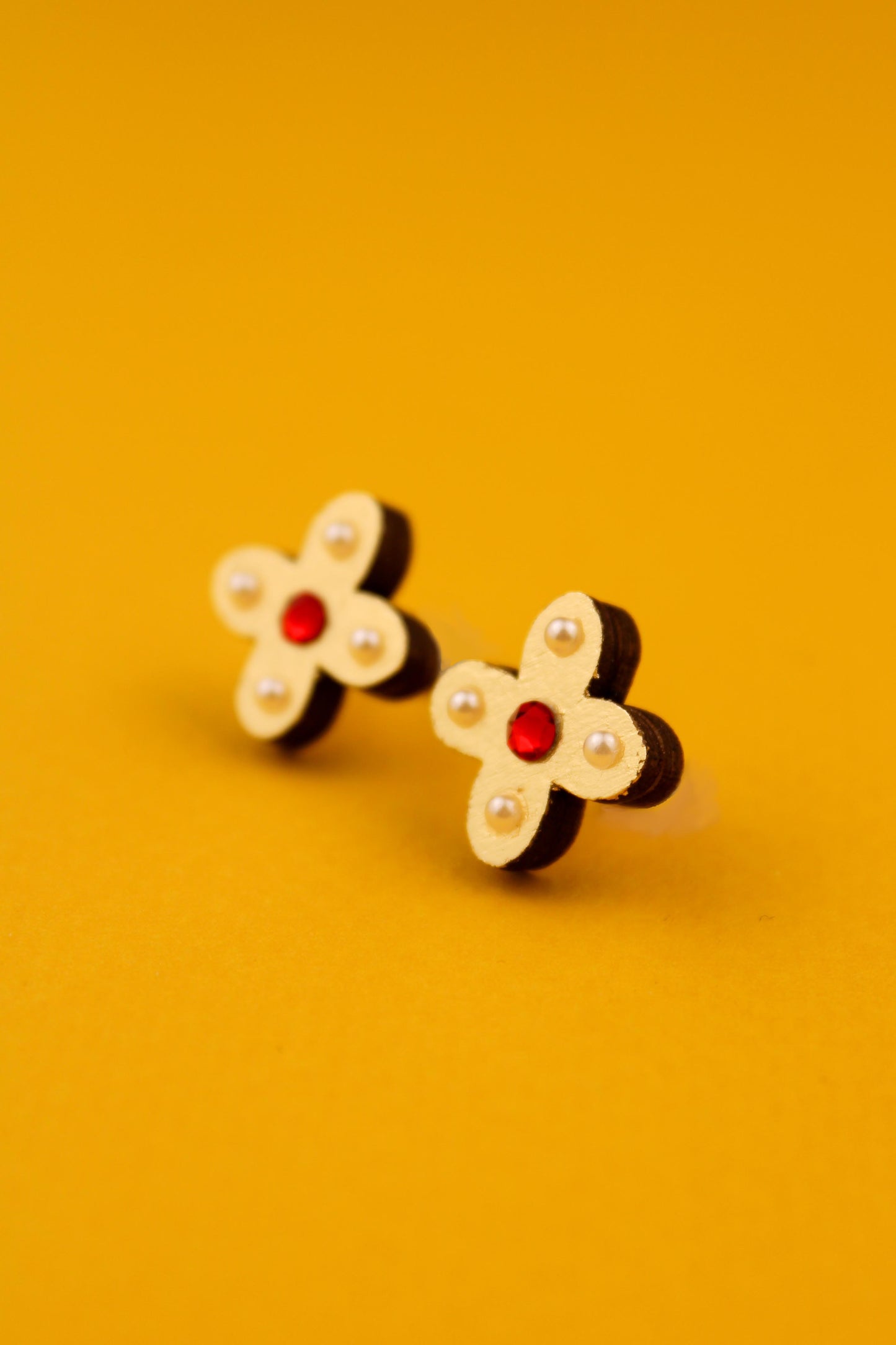 Red Tudor Studs