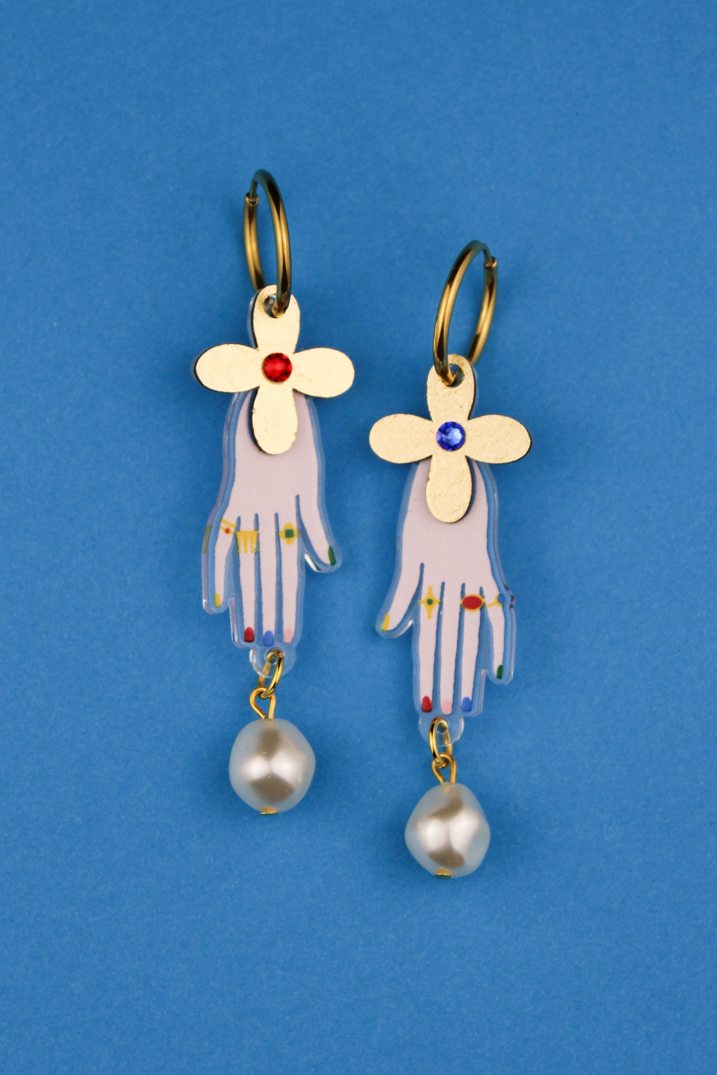 Tudor Hand Earrings