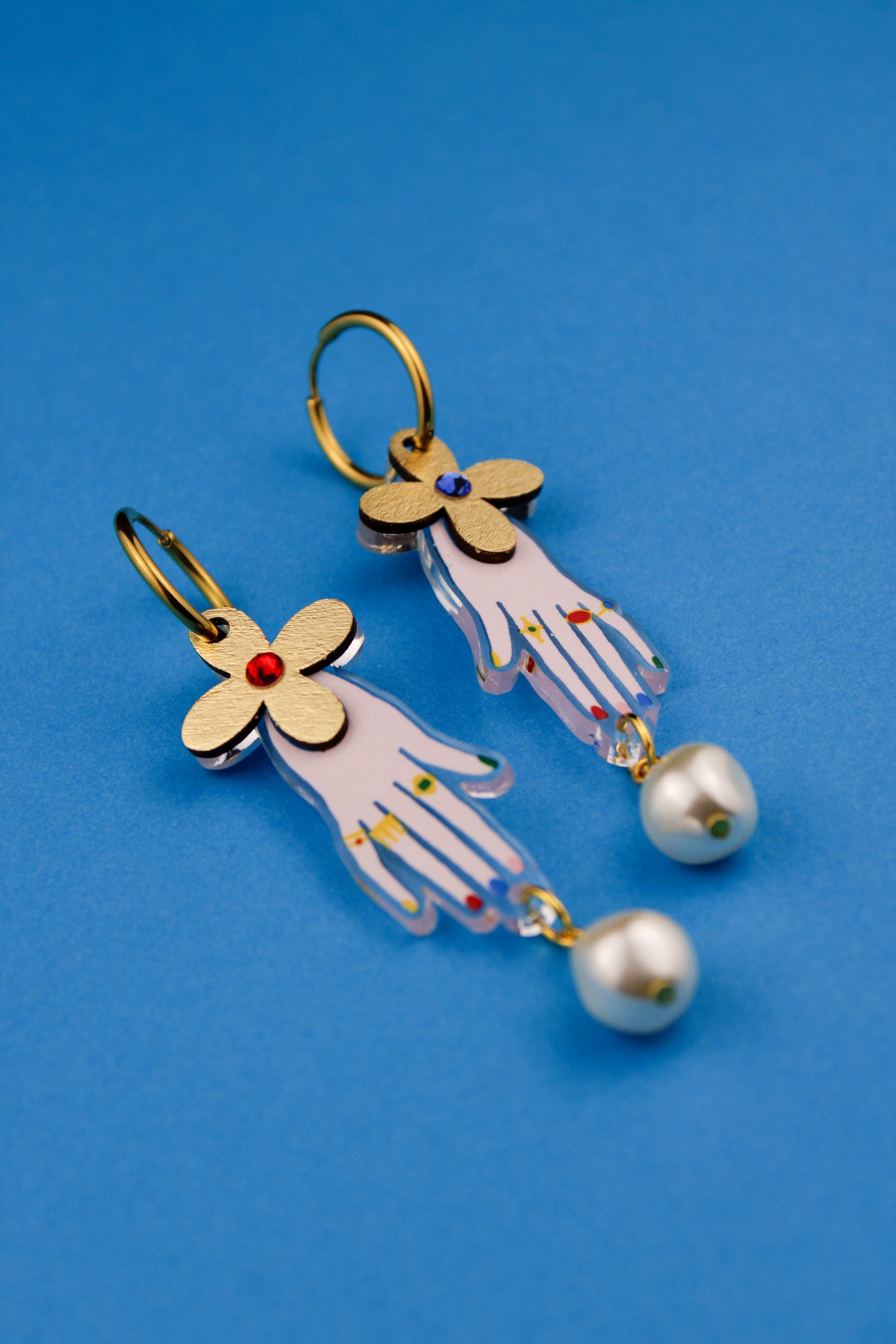 Tudor Hand Earrings