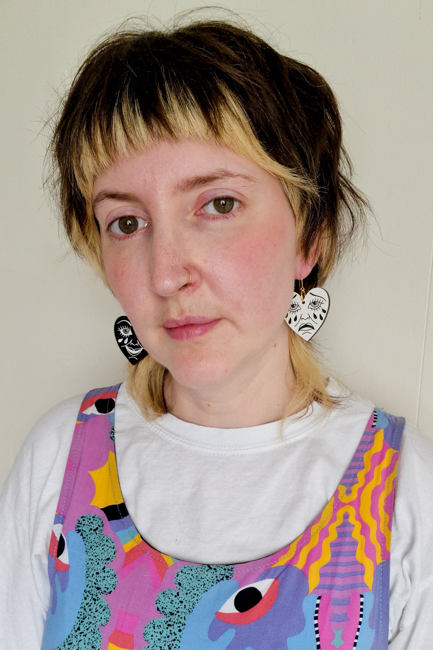 Black and White Mood Swings Earrings