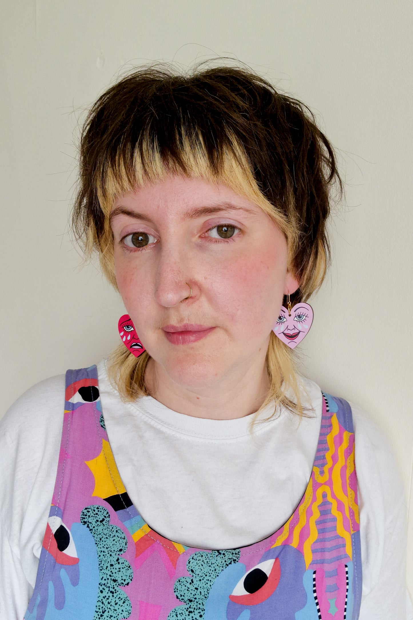 Red and Pink Mood Swings Earrings