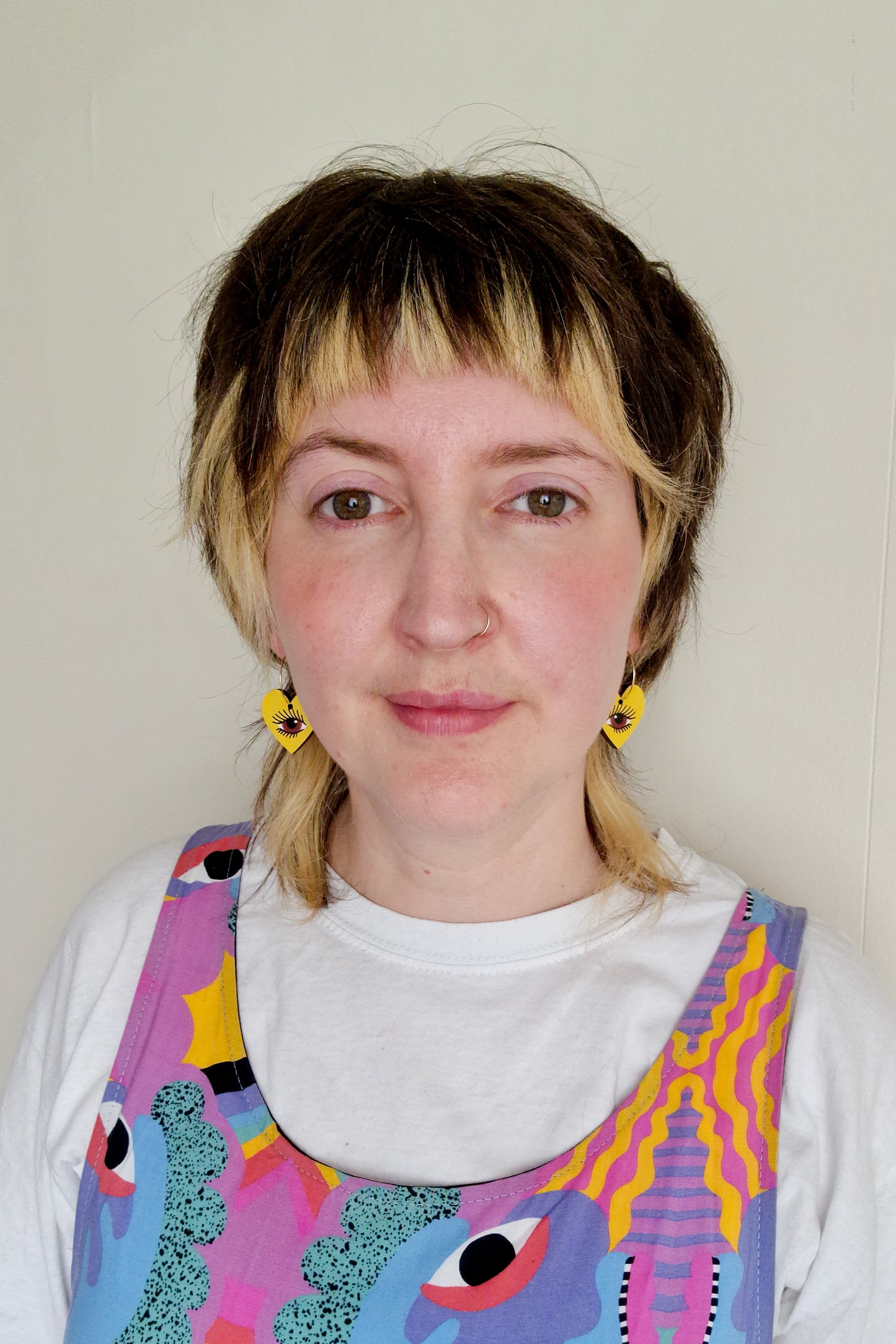 Yellow Lovers Eye Earrings