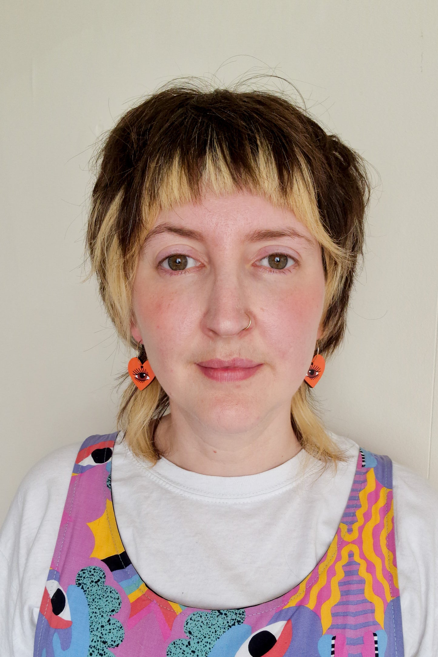 Orange Lovers Eye Earrings