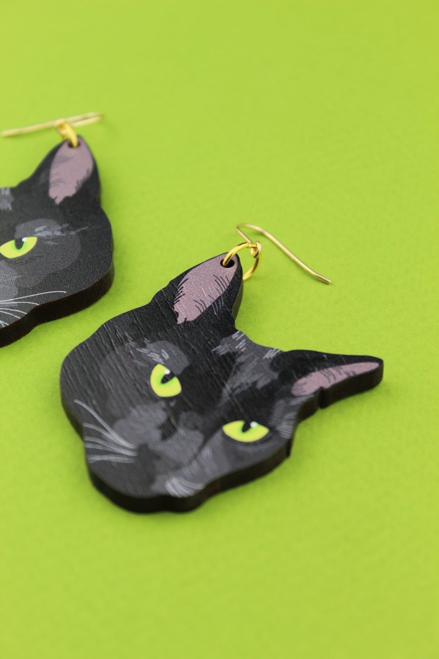 Black Cat Earrings