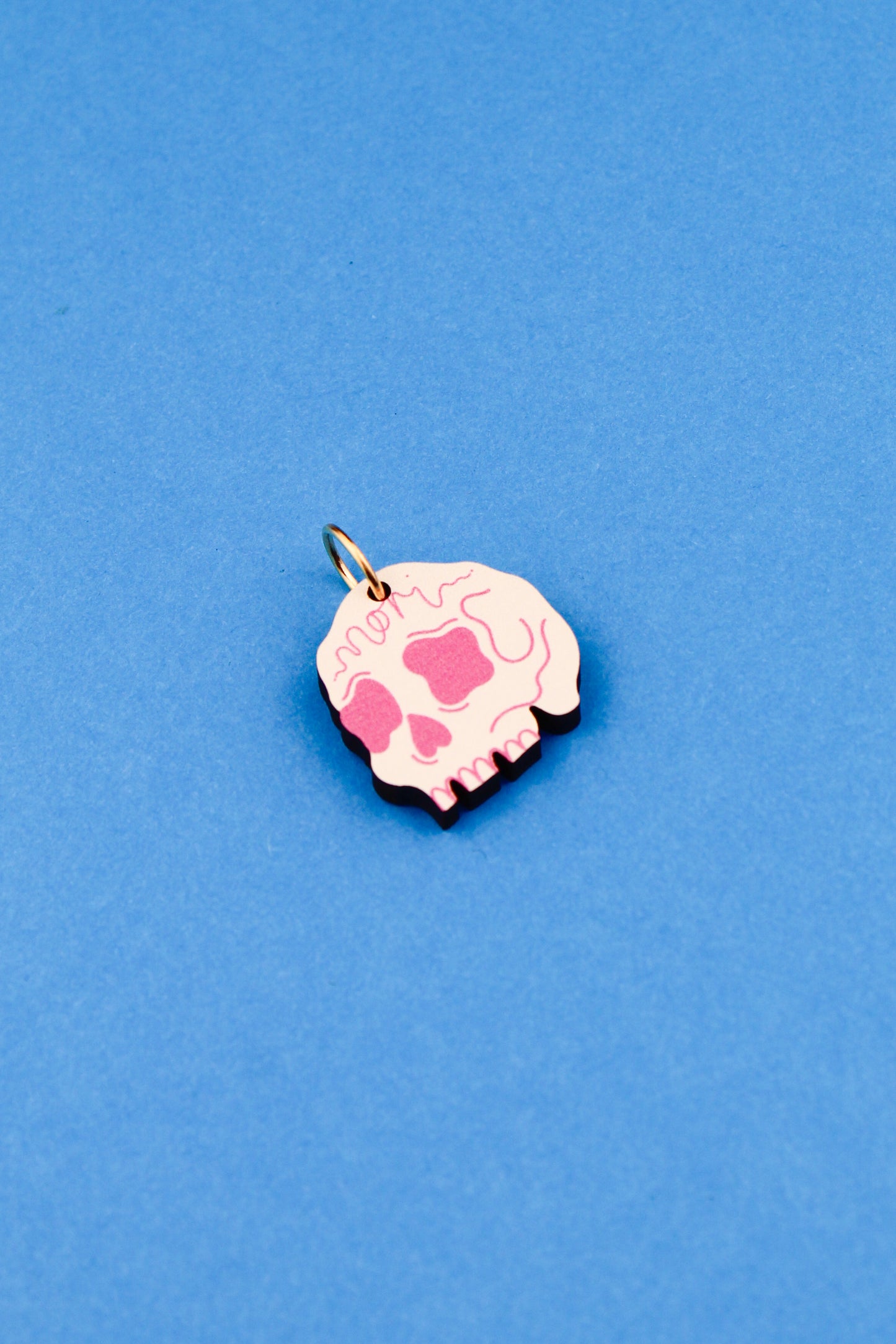 Pink Mori Skull Charm