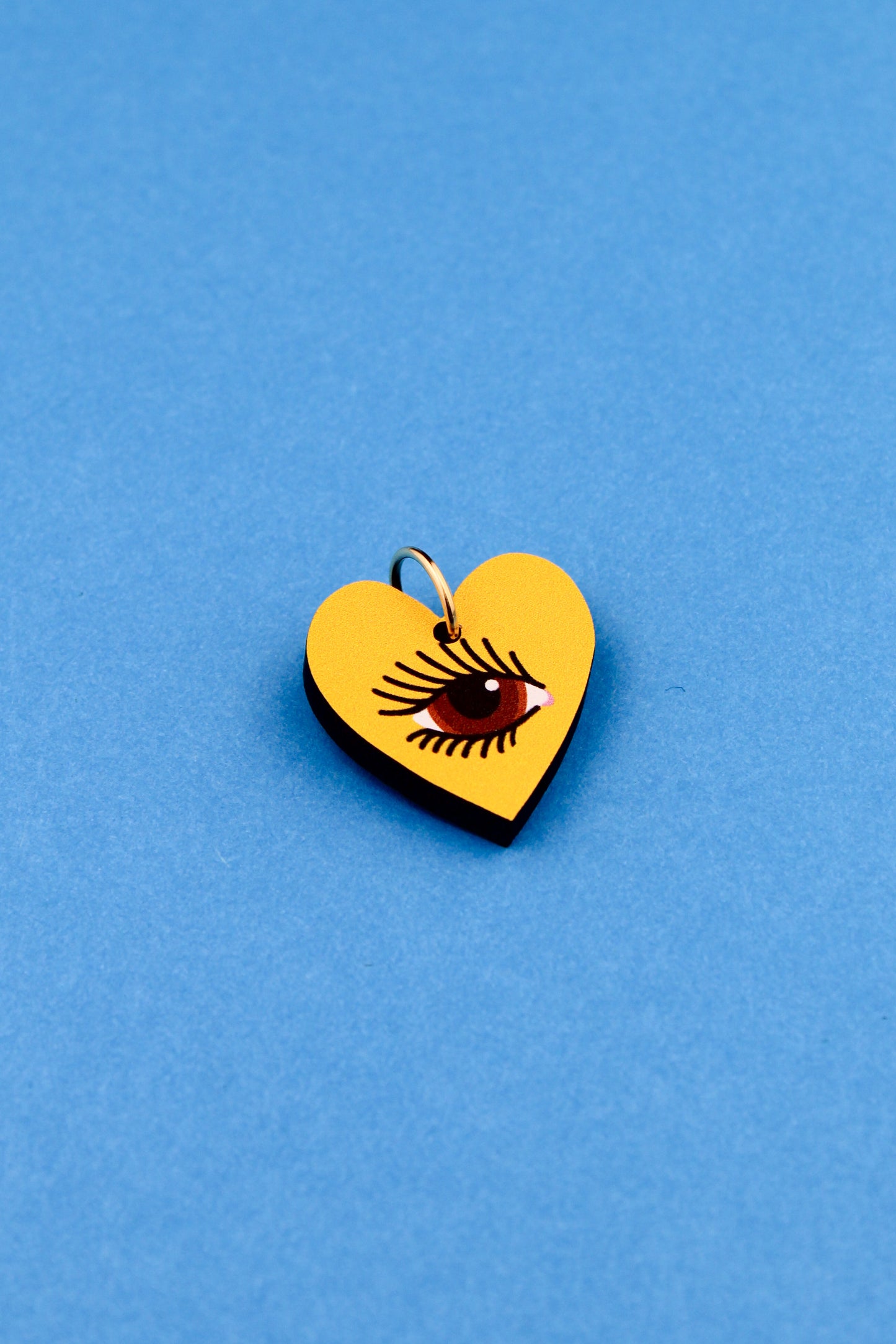 Yellow Lovers Eye Charm
