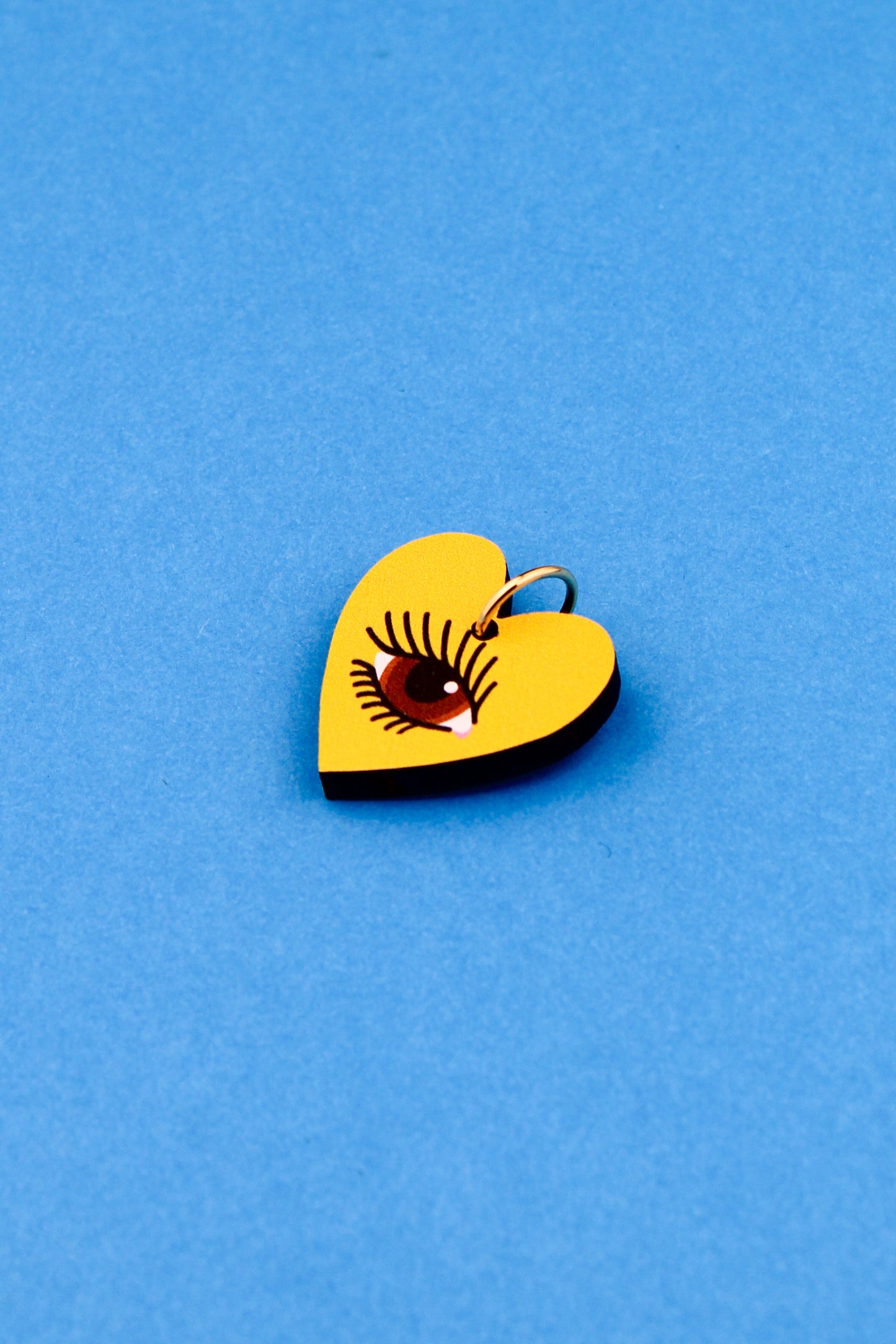 Yellow Lovers Eye Charm