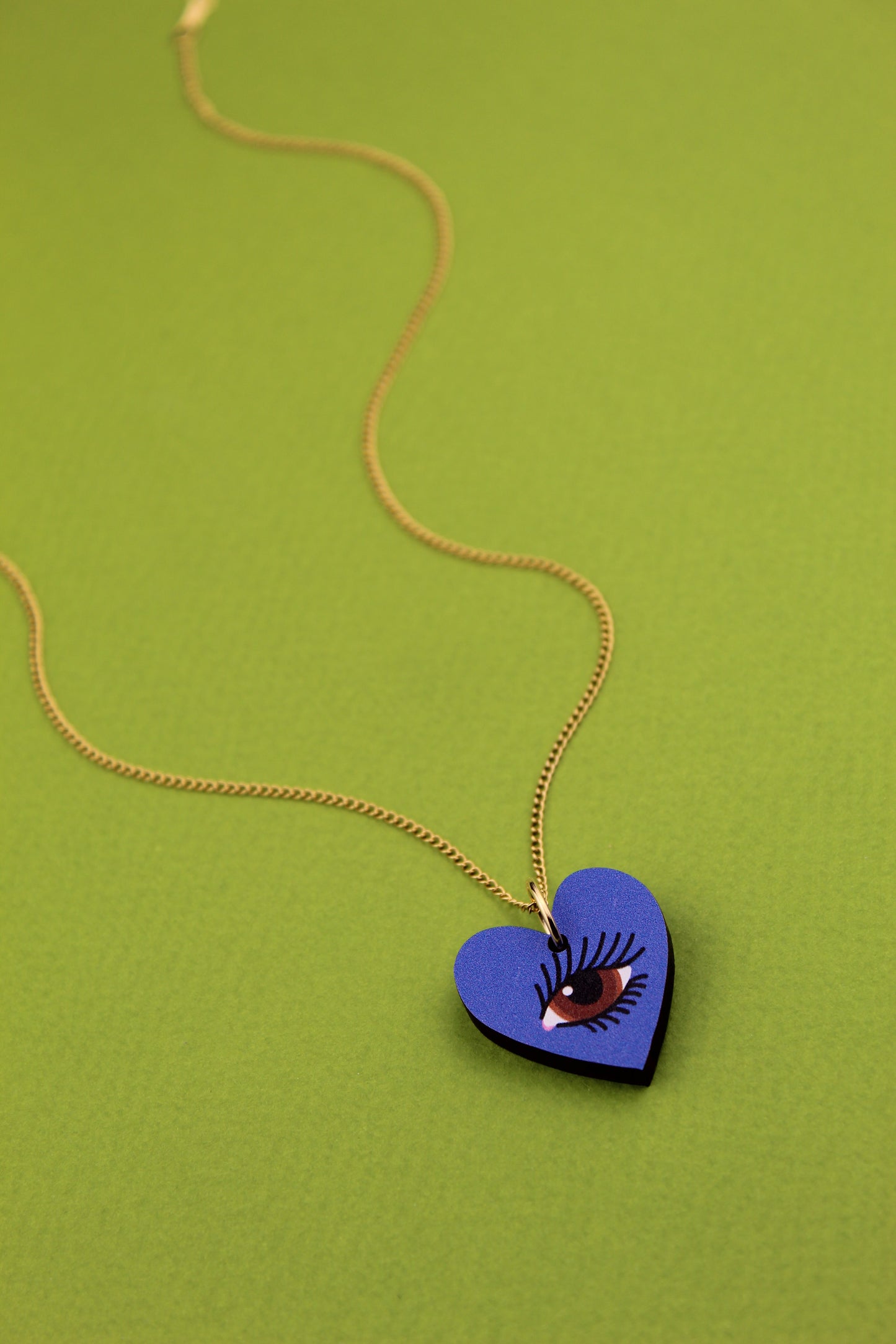 Blue Lovers Eye Pendant Necklace