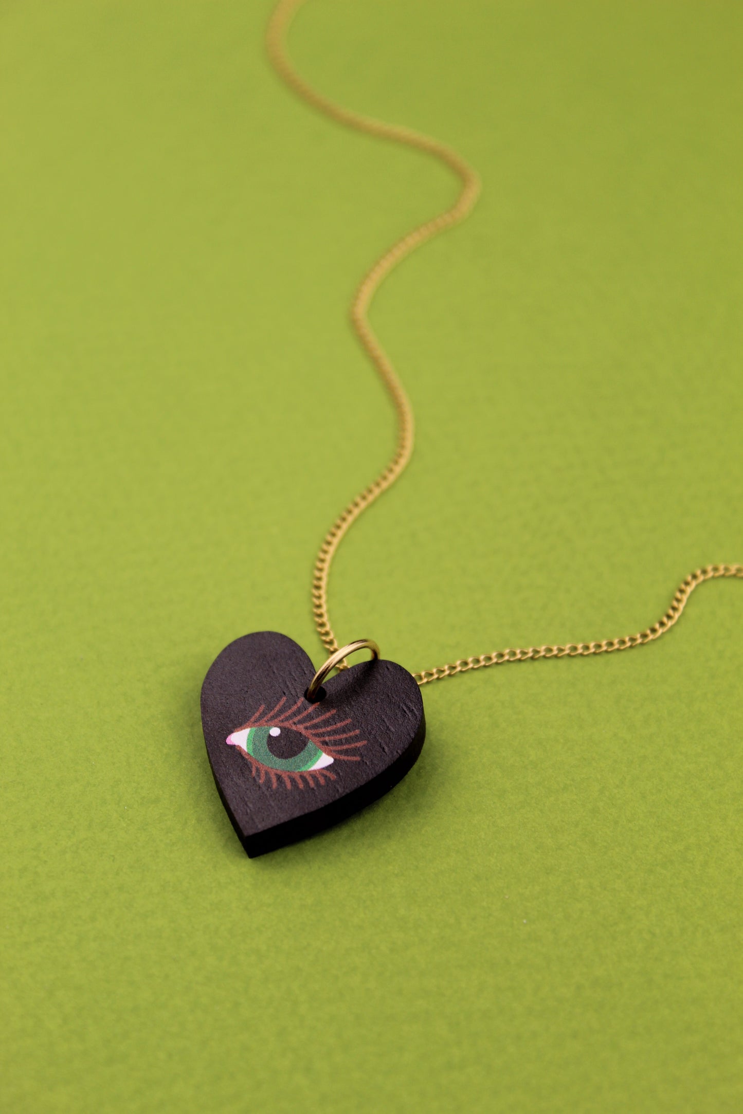 Black Lovers Eye Pendant Necklace