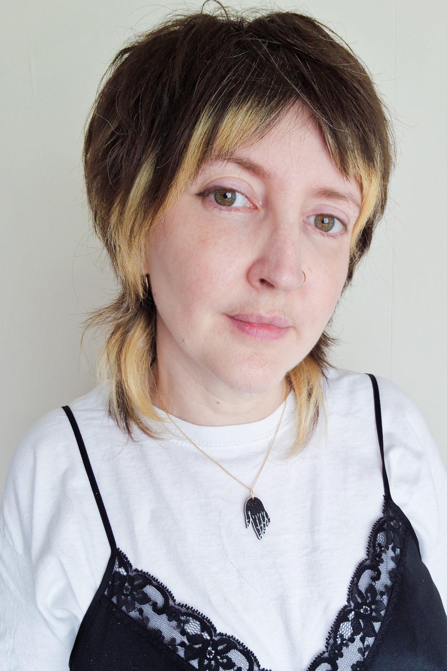 Mourning Hand Pendant Necklace