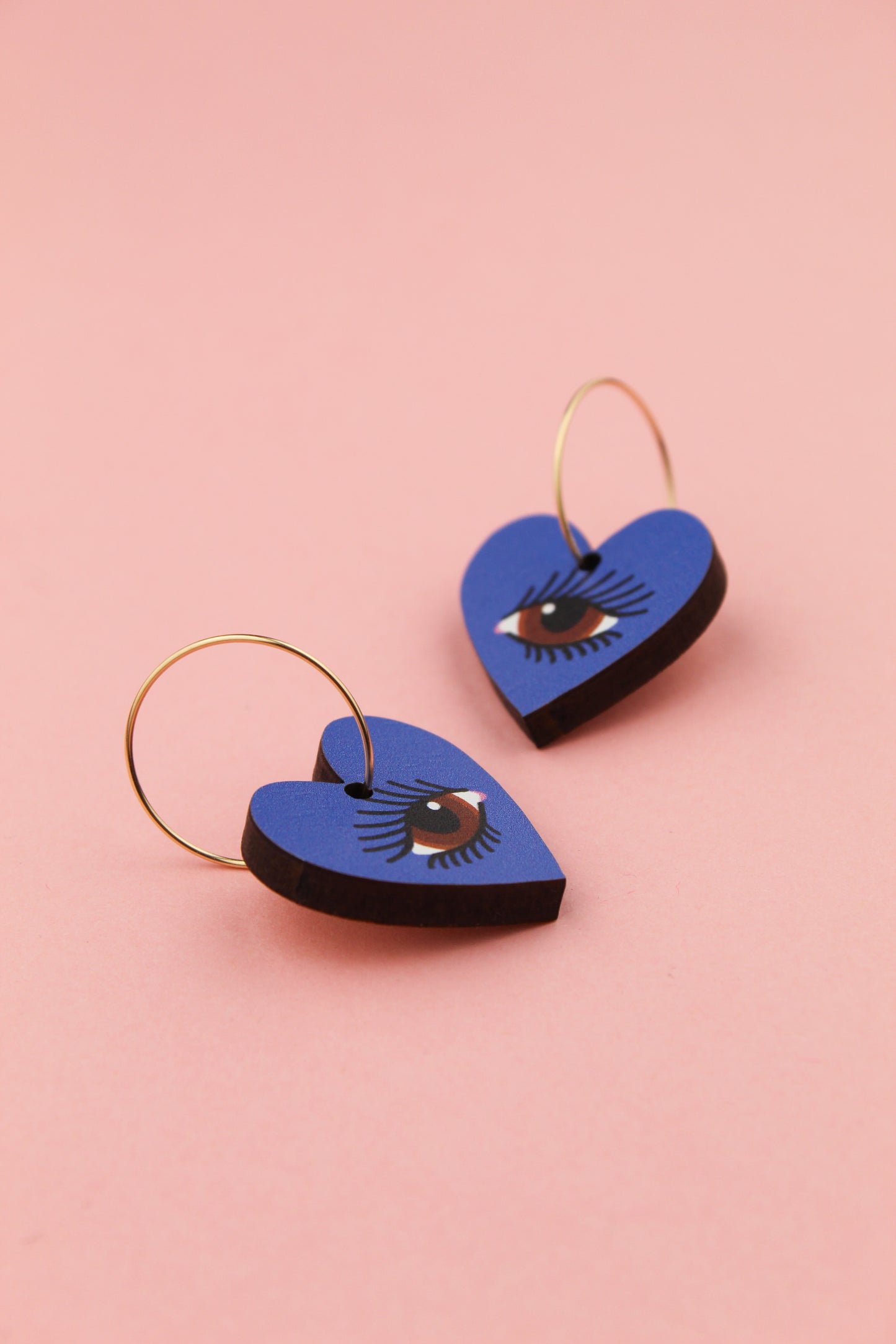 Blue Lovers Eye Earrings