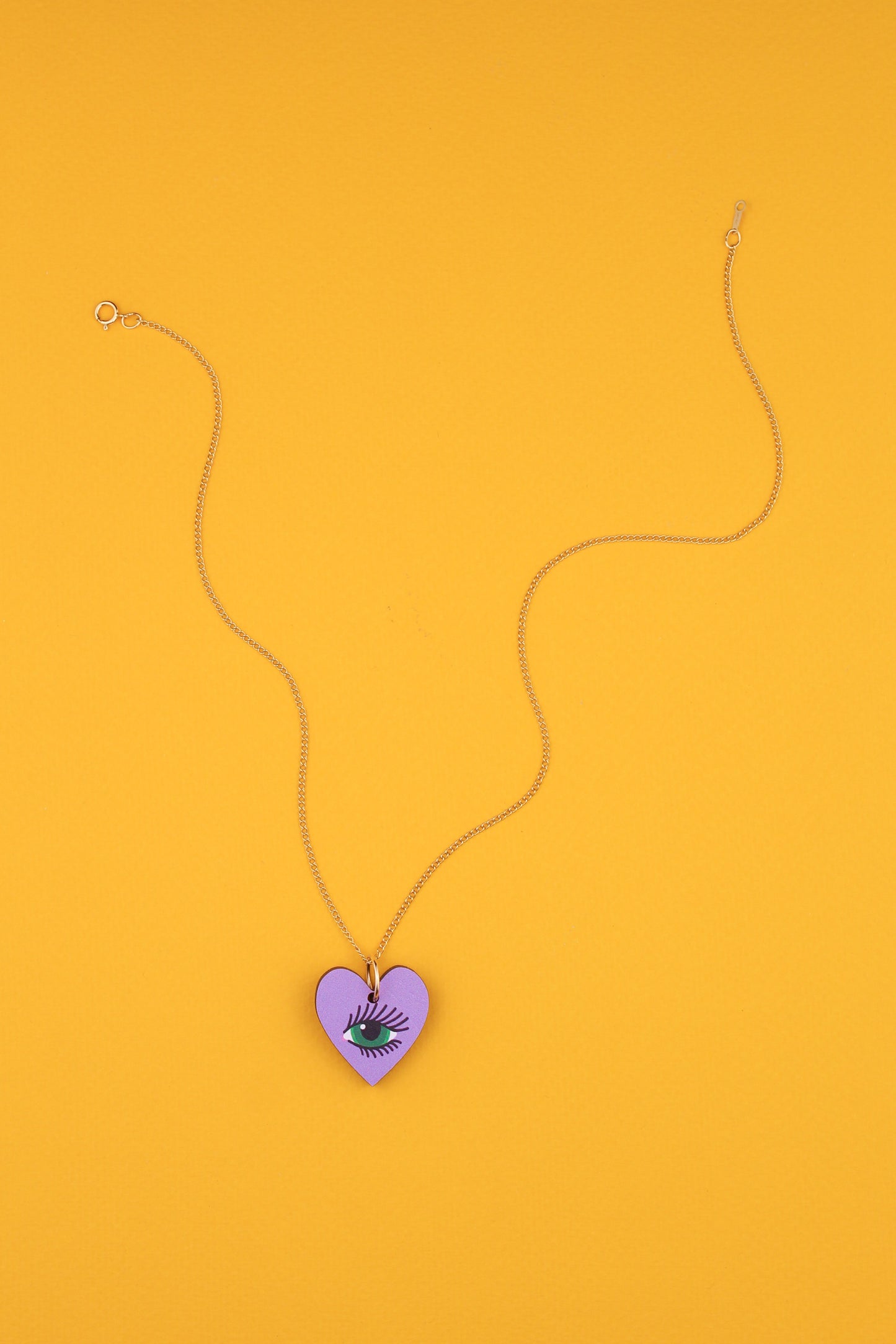 Lilac Lovers Eye Pendant Necklace