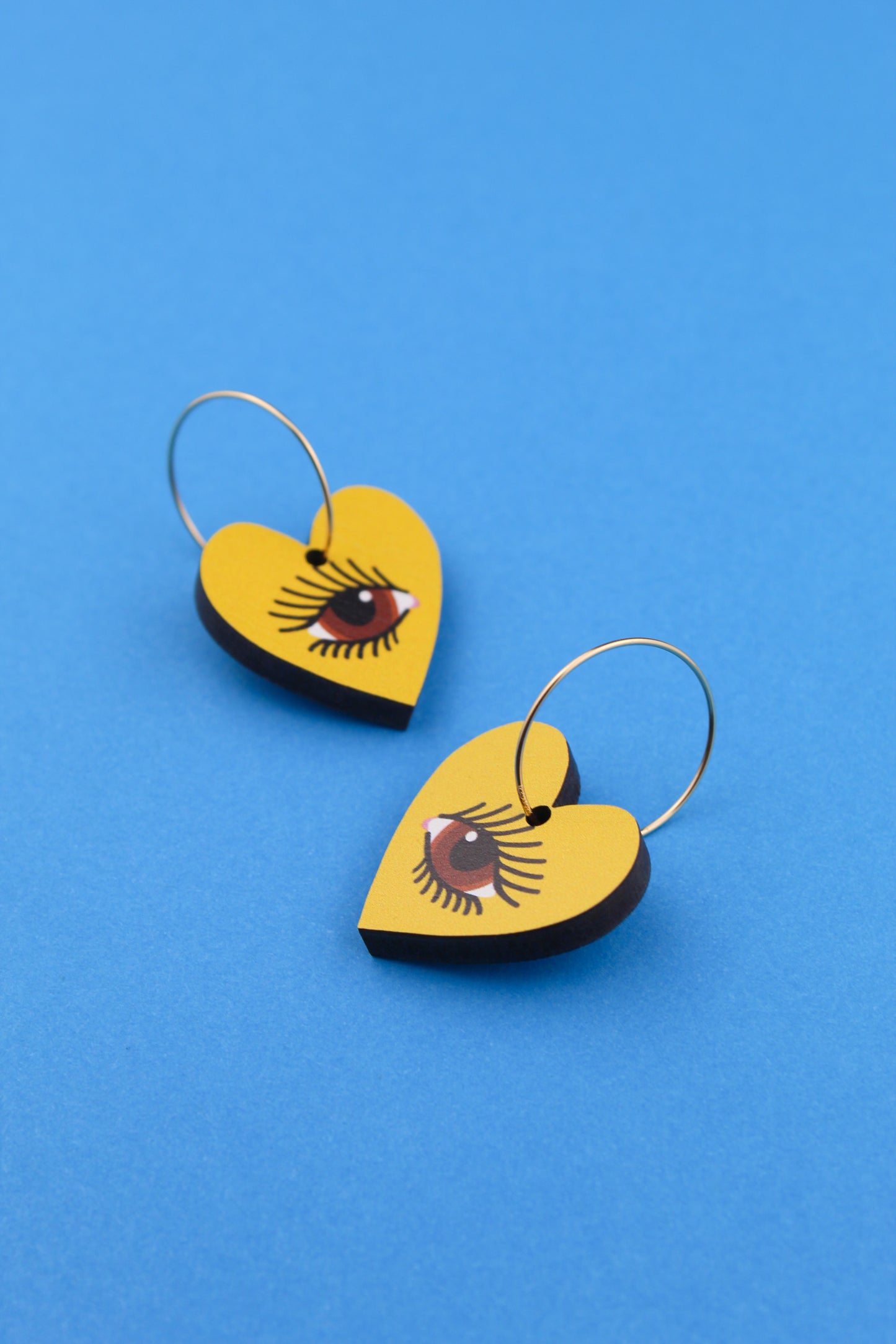 Yellow Lovers Eye Earrings
