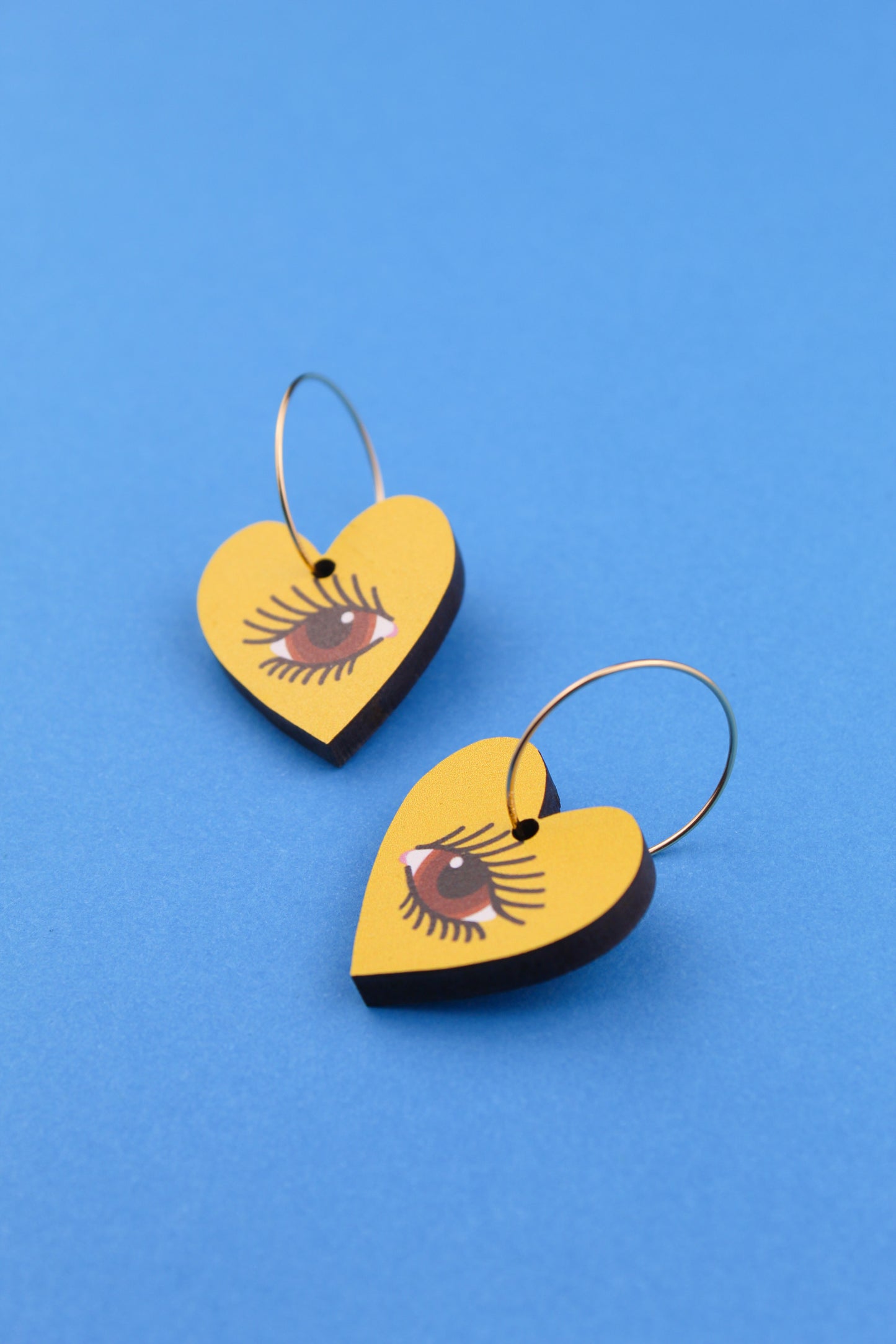 Yellow Lovers Eye Earrings