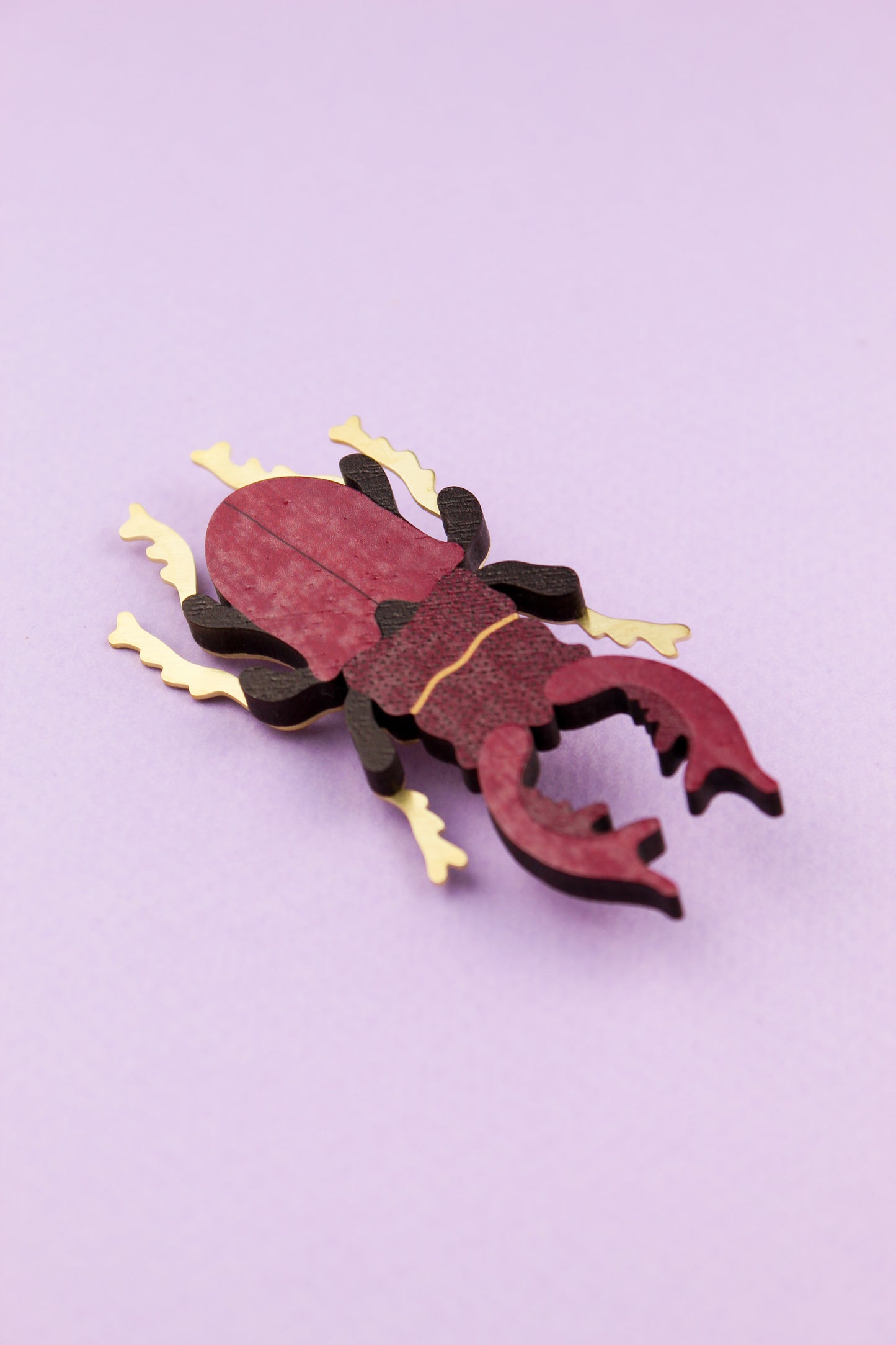 Stag Beetle Brooch