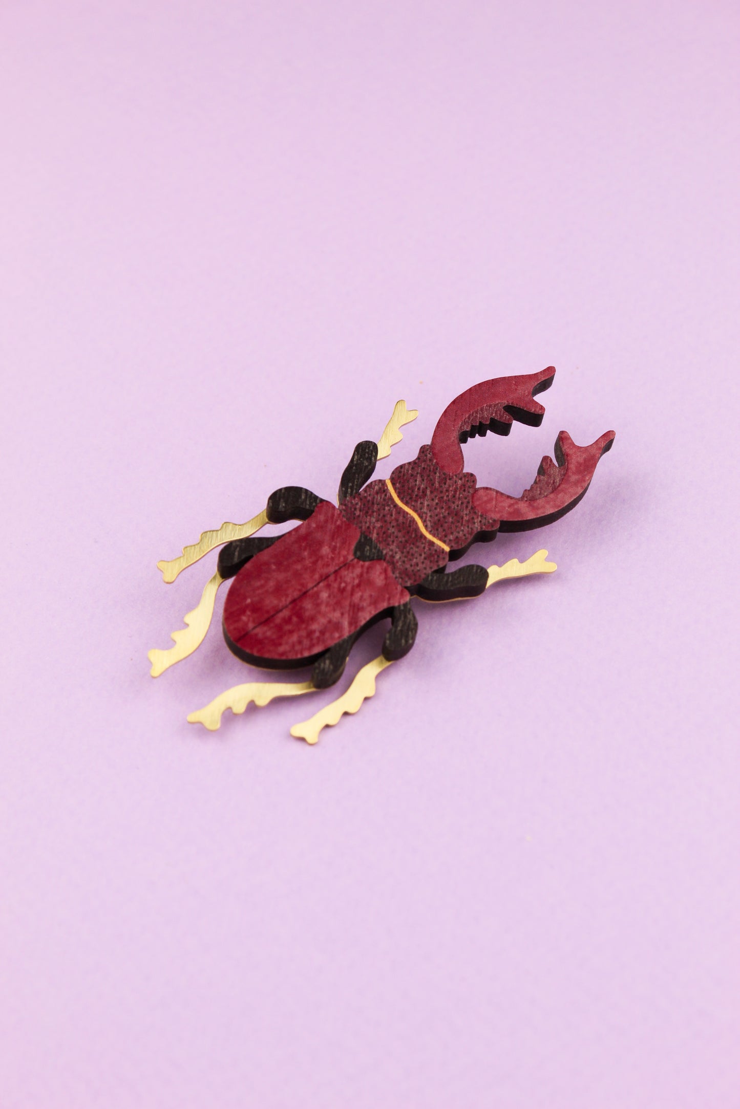 Stag Beetle Brooch
