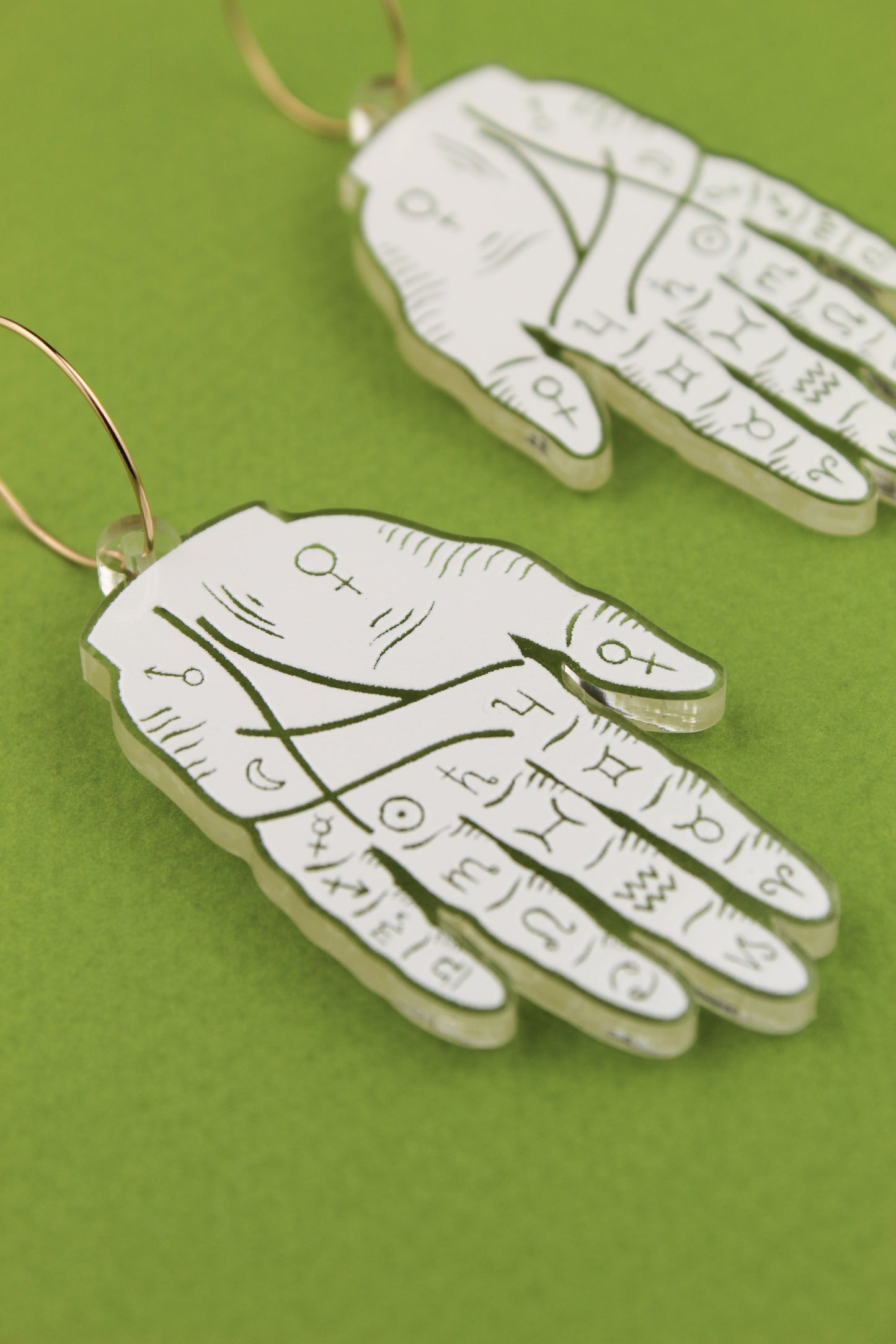 Palmistry Hand Earrings