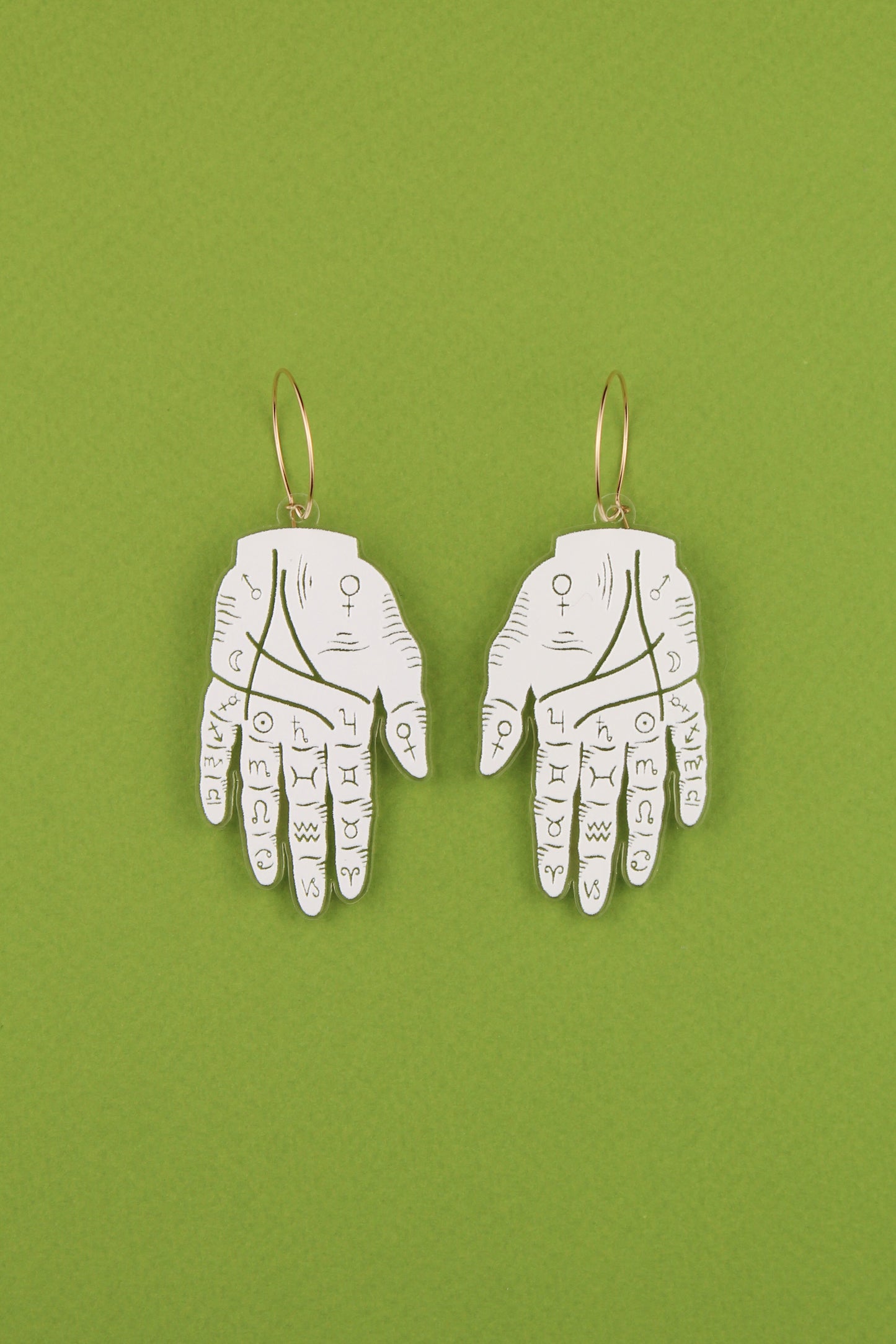 Palmistry Hand Earrings
