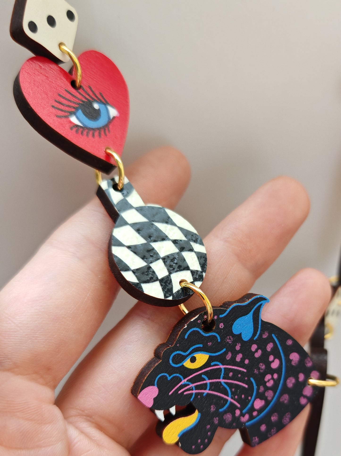 panther dagger necklace HEAVY GRAIN