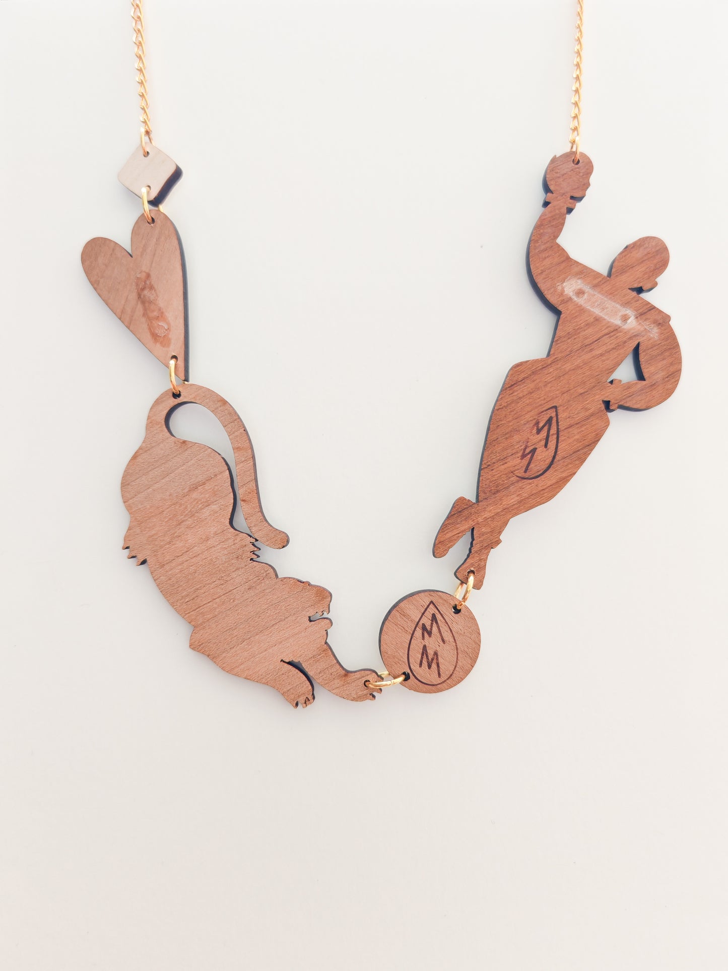 circus necklace HEAVY GRAIN / FAULT ON BACK