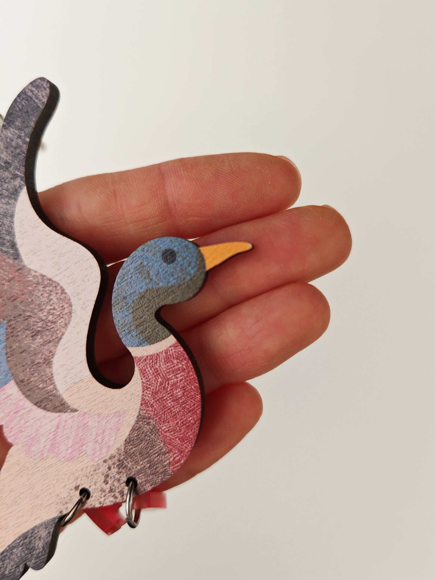 mallard bag charm PAINT CHIP