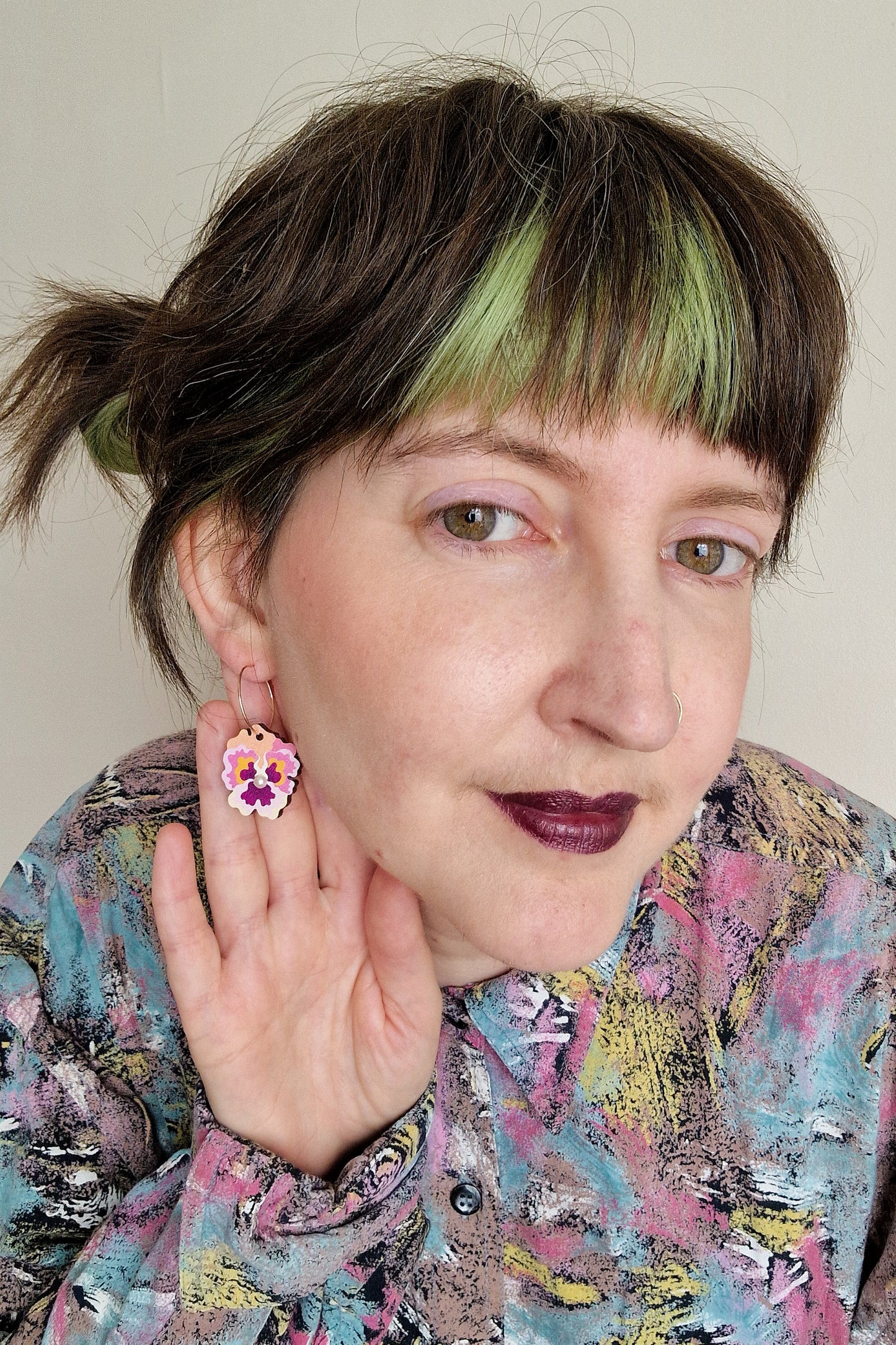 Breloques pour boucles d'oreilles Pick n Mix Pansy
