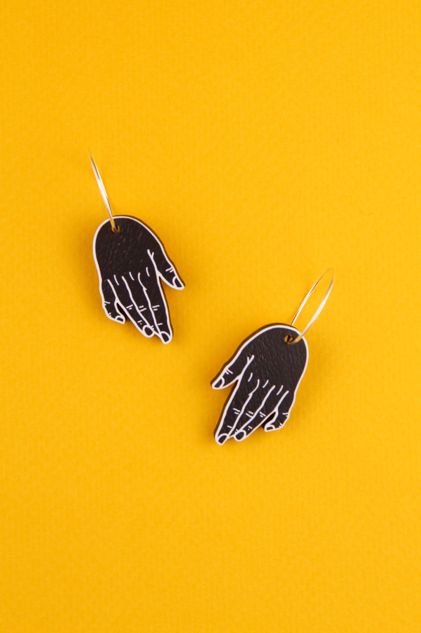 Mourning Hand Earrings