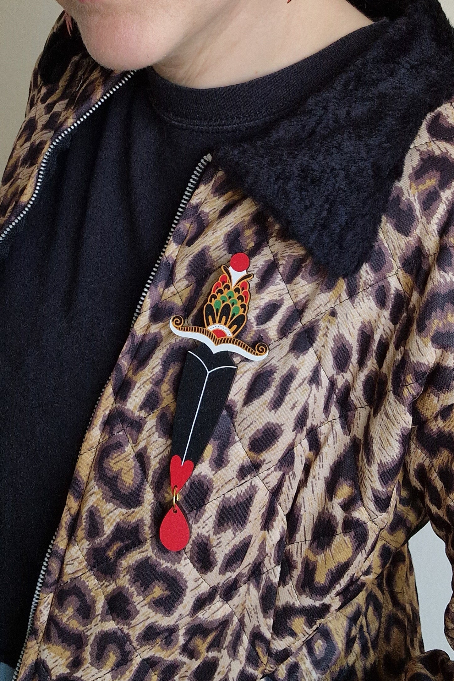 Mega Dagger Brooch