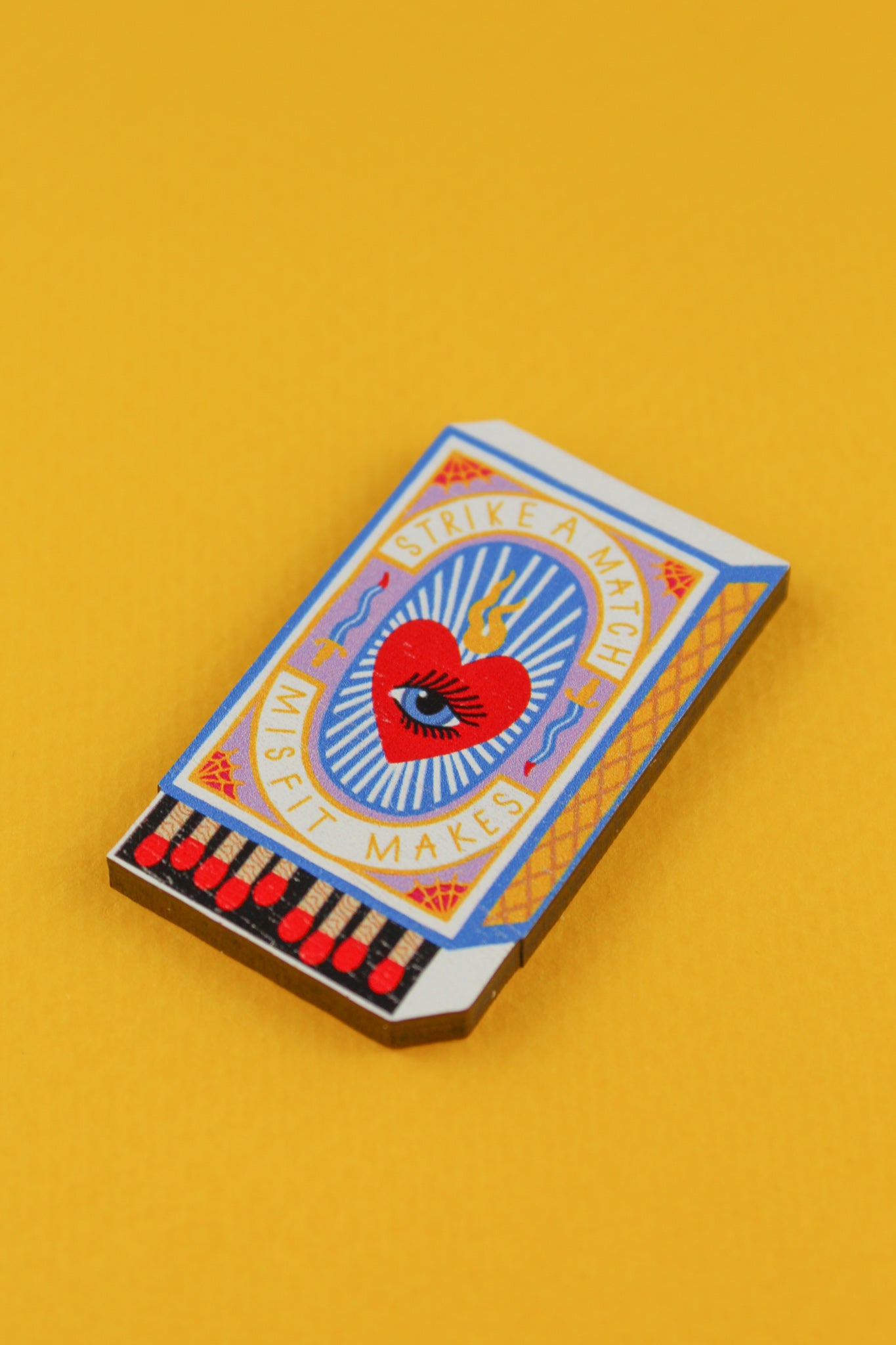 Matchbox Brooch