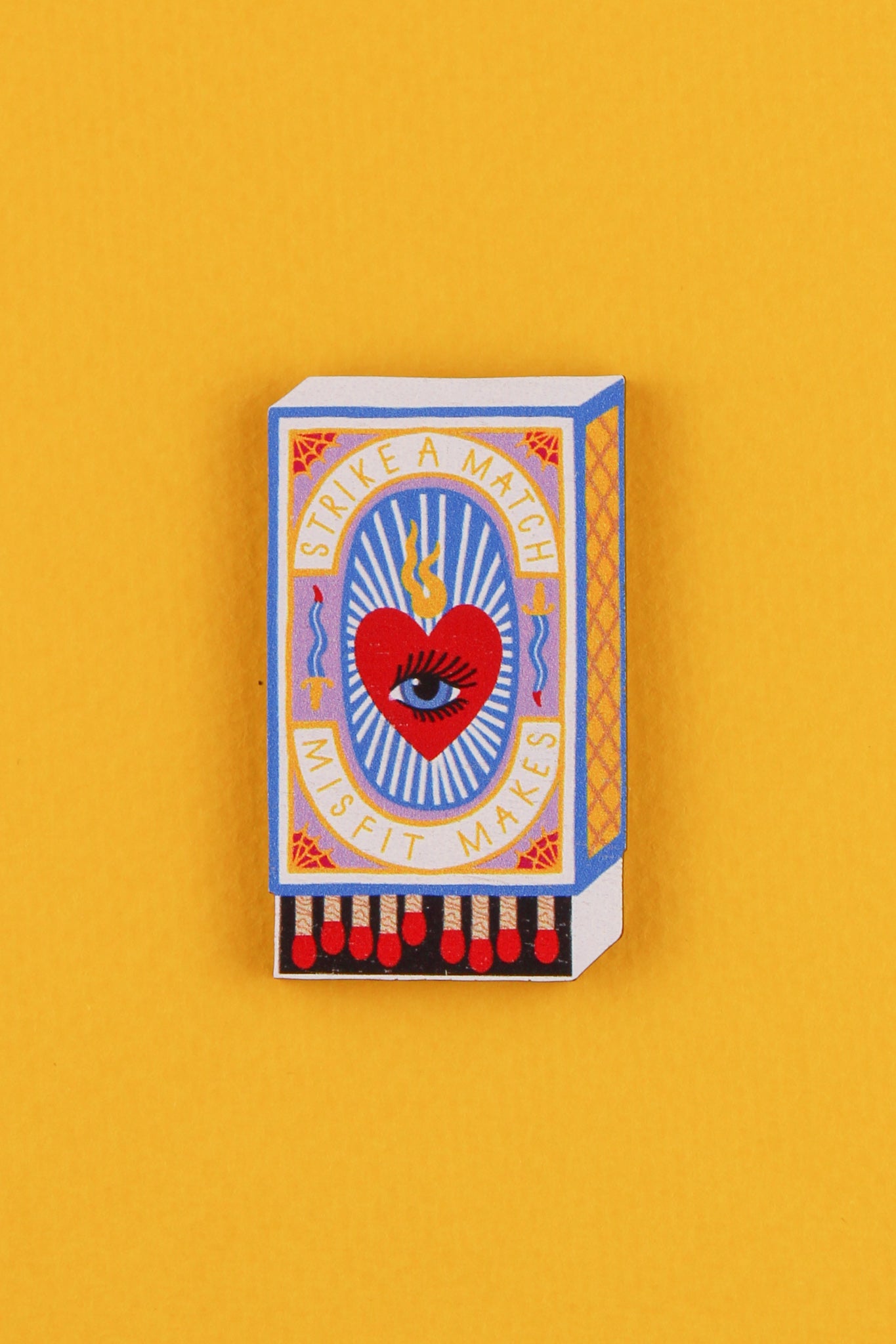 Matchbox Brooch