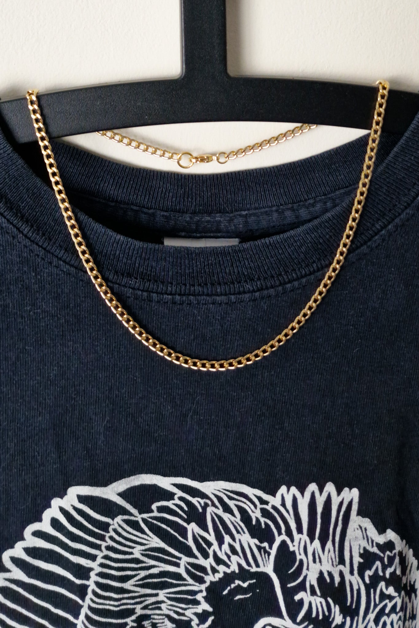 Gold Tone Anodized Aluminium Chunky Curb Chain