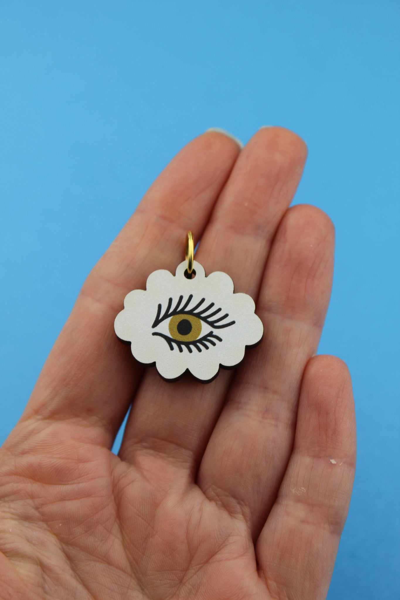 White Eye of Providence Charm