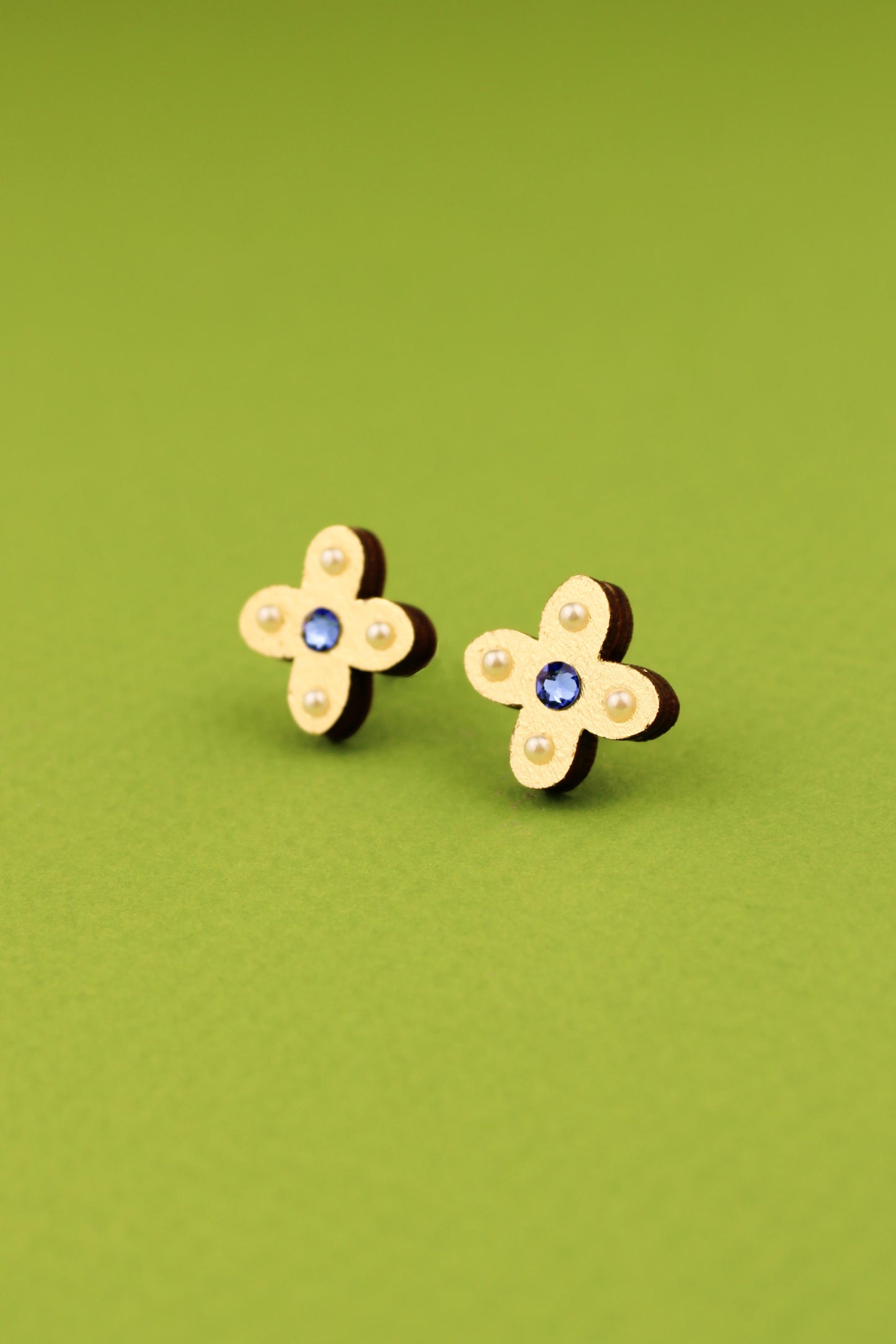 Blue Tudor Studs