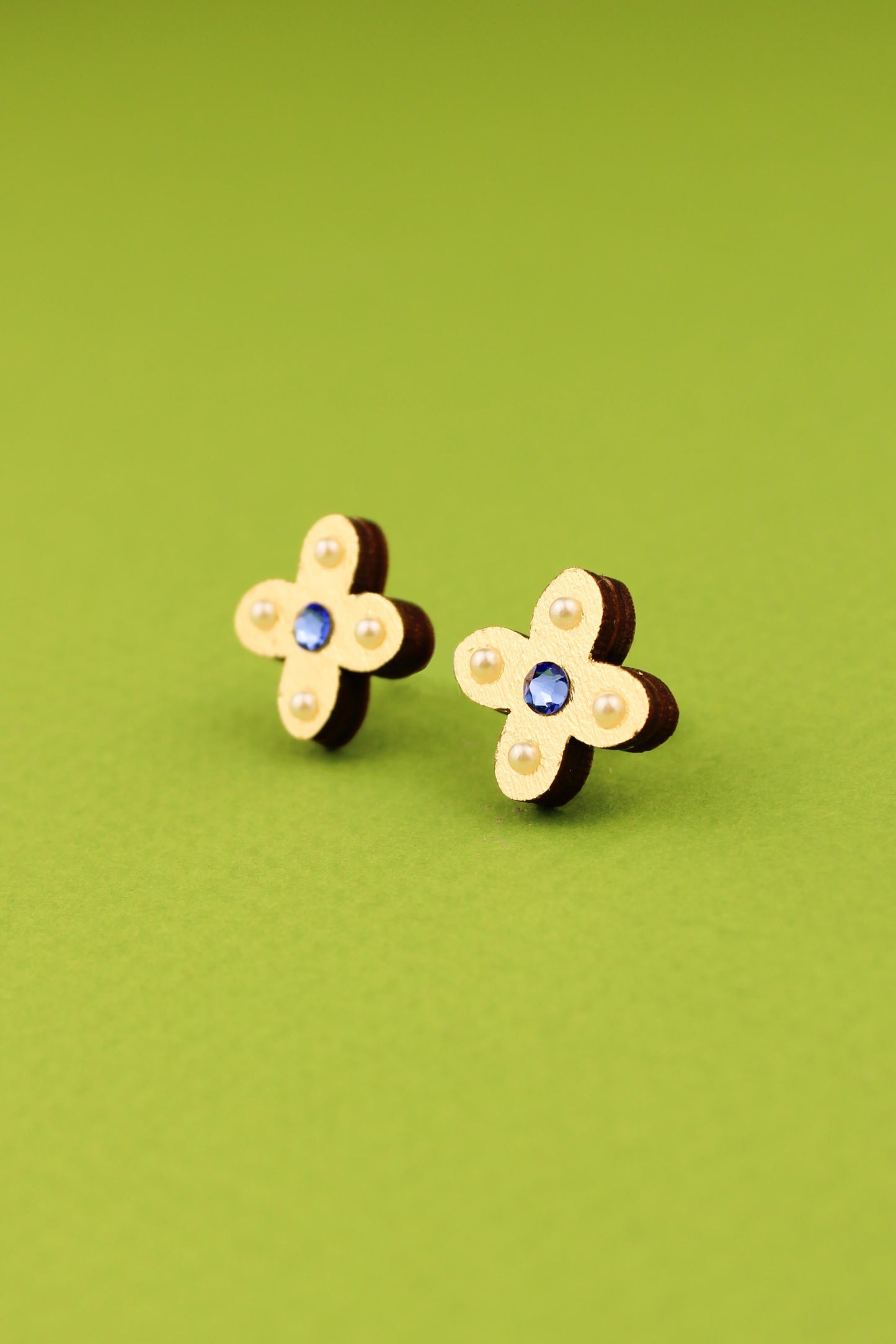 Blue Tudor Studs