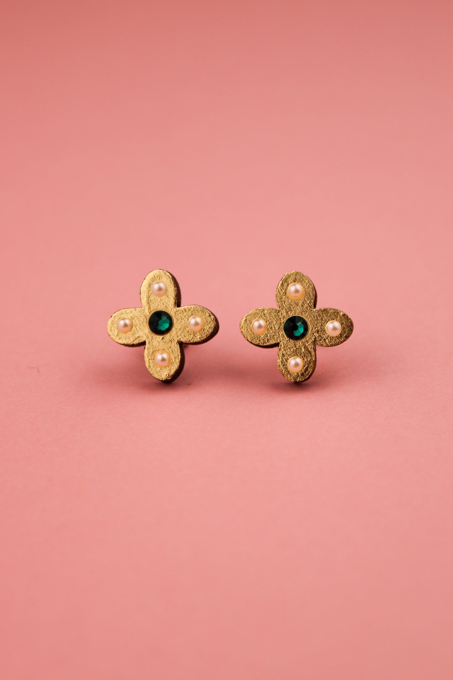 Green Tudor Studs