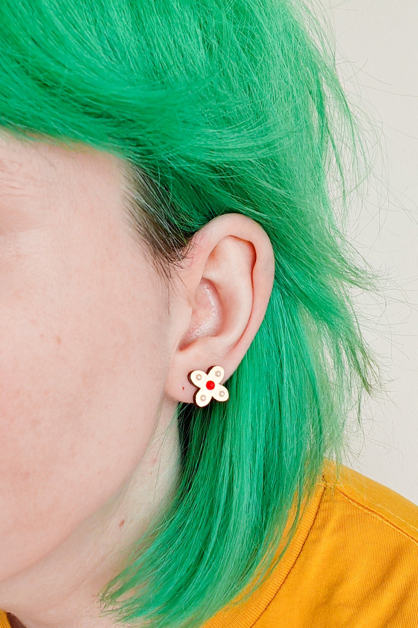 Red Tudor Studs