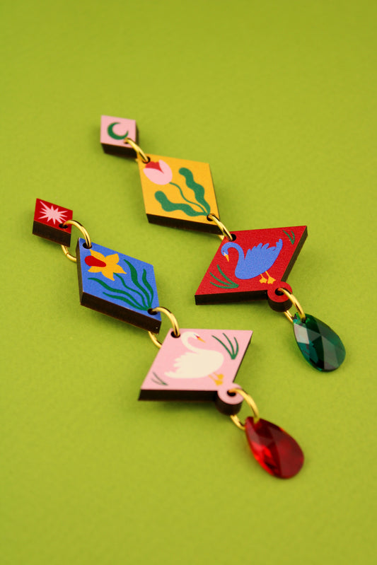 Spring Harlequin Earrings