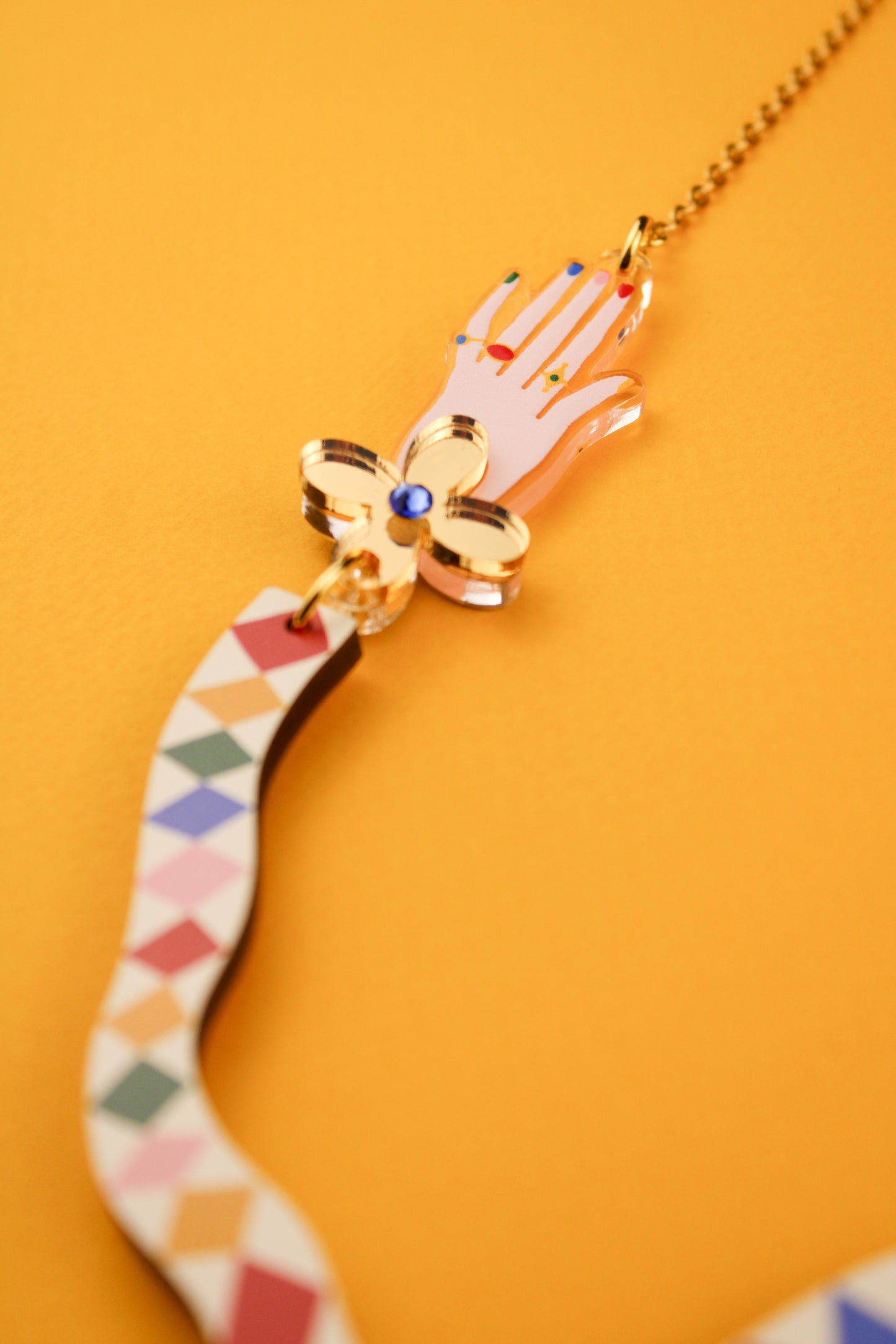 Harlequin Hand Necklace PRE ORDER