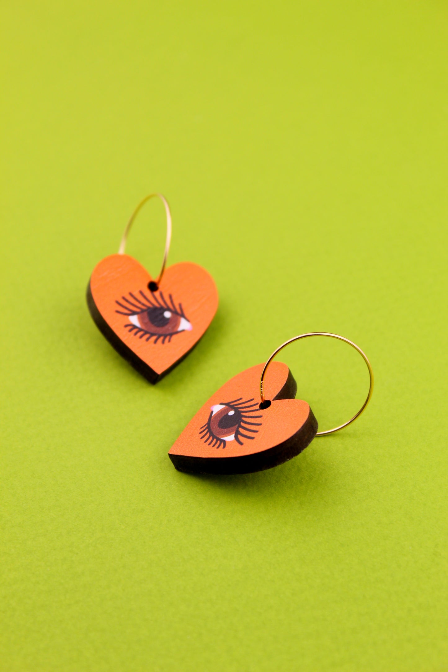 Orange Lovers Eye Earrings