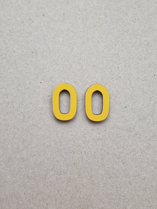 SAMPLE Yellow Loop Earrings