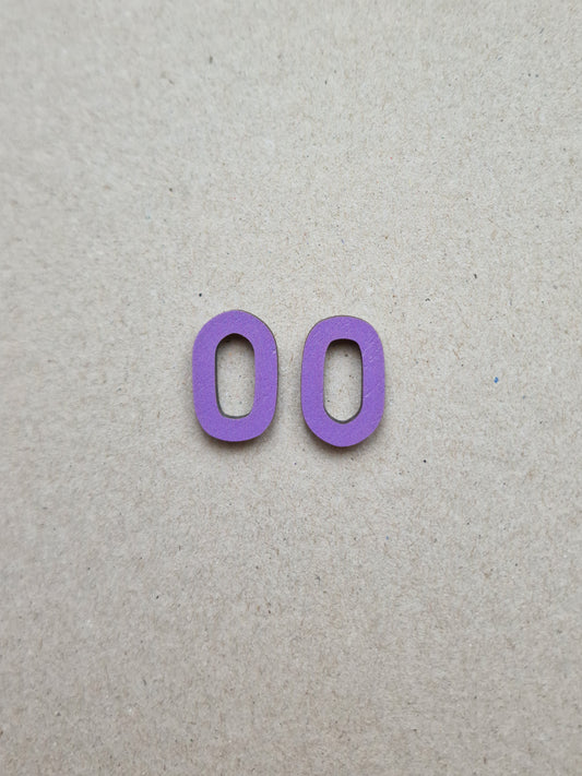 SAMPLE Loop Earrings Purple