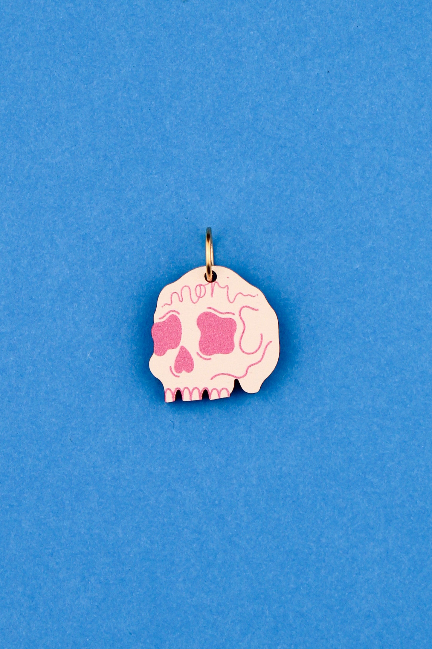 Pink Mori Skull Charm