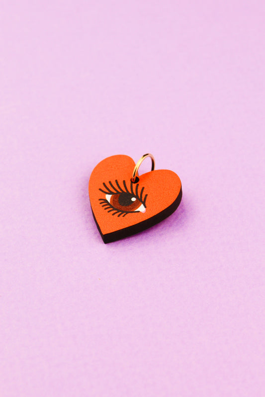 Orange Lovers Eye Charm