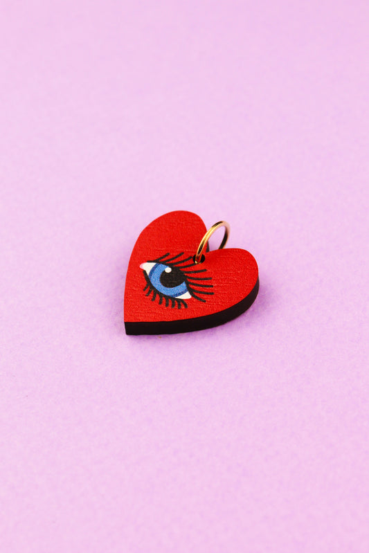 Red Lovers Eye Charm