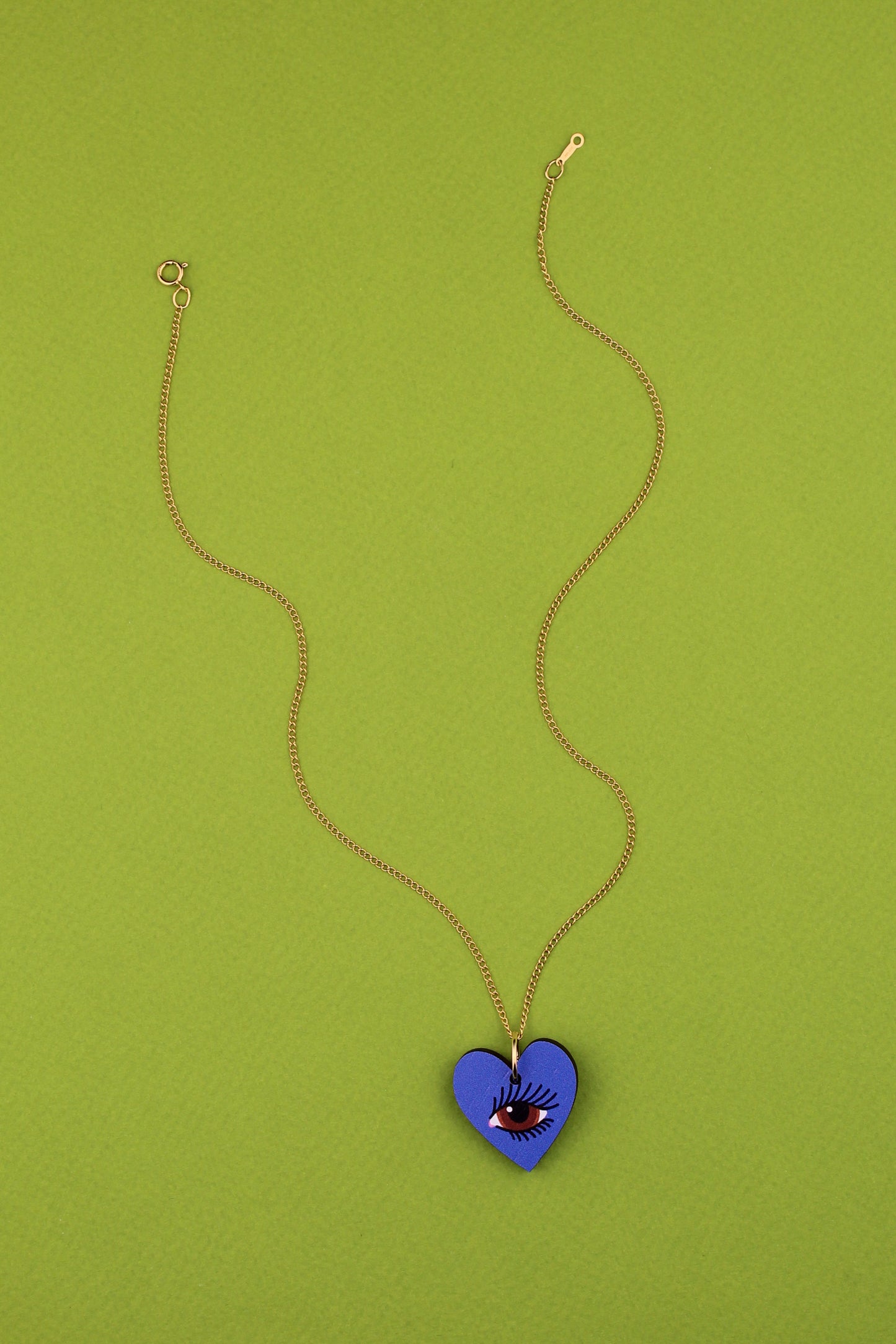 Blue Lovers Eye Pendant Necklace