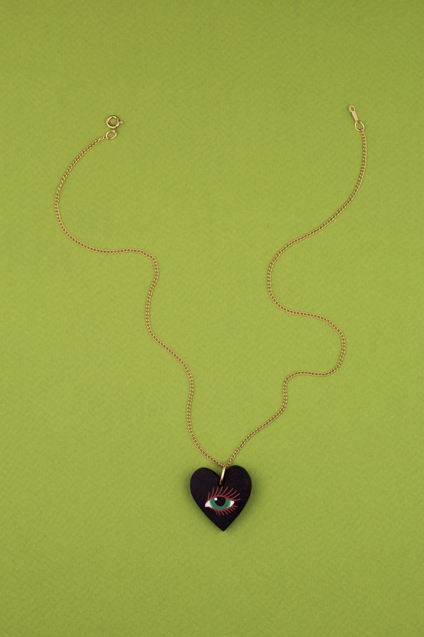 Black Lovers Eye Pendant Necklace