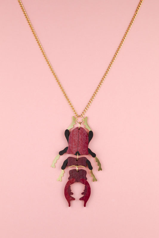 Stag Beetle Necklace