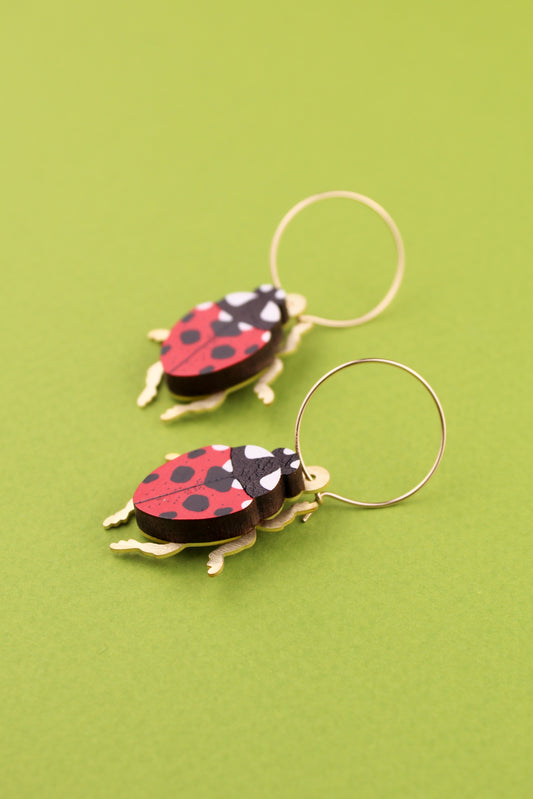 Red Ladybird Earrings